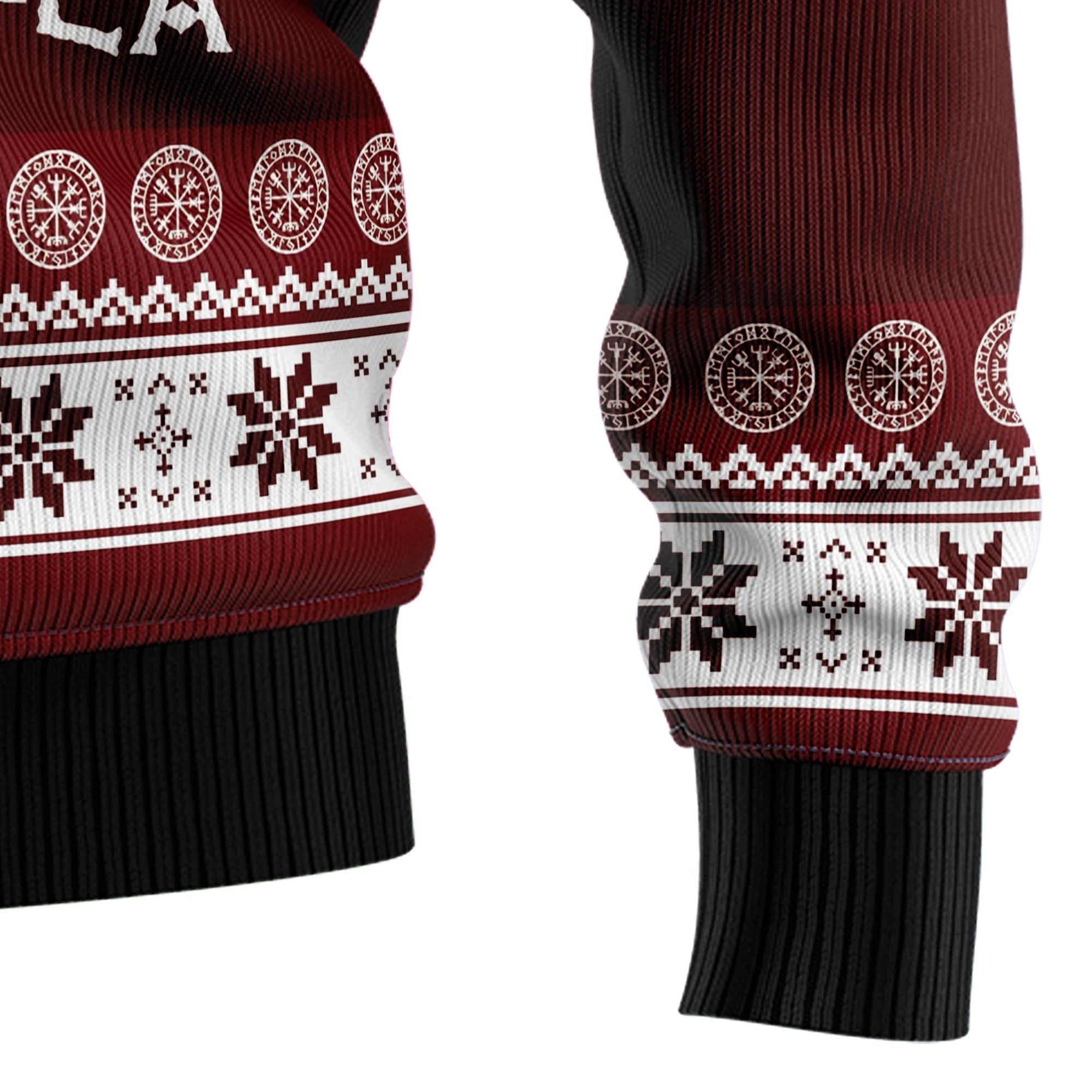 Fa-la-la-la Valhalla-la Viking Ugly Christmas Sweater for Men Women, Funny Holiday Party Outfit, Festive Xmas Gift