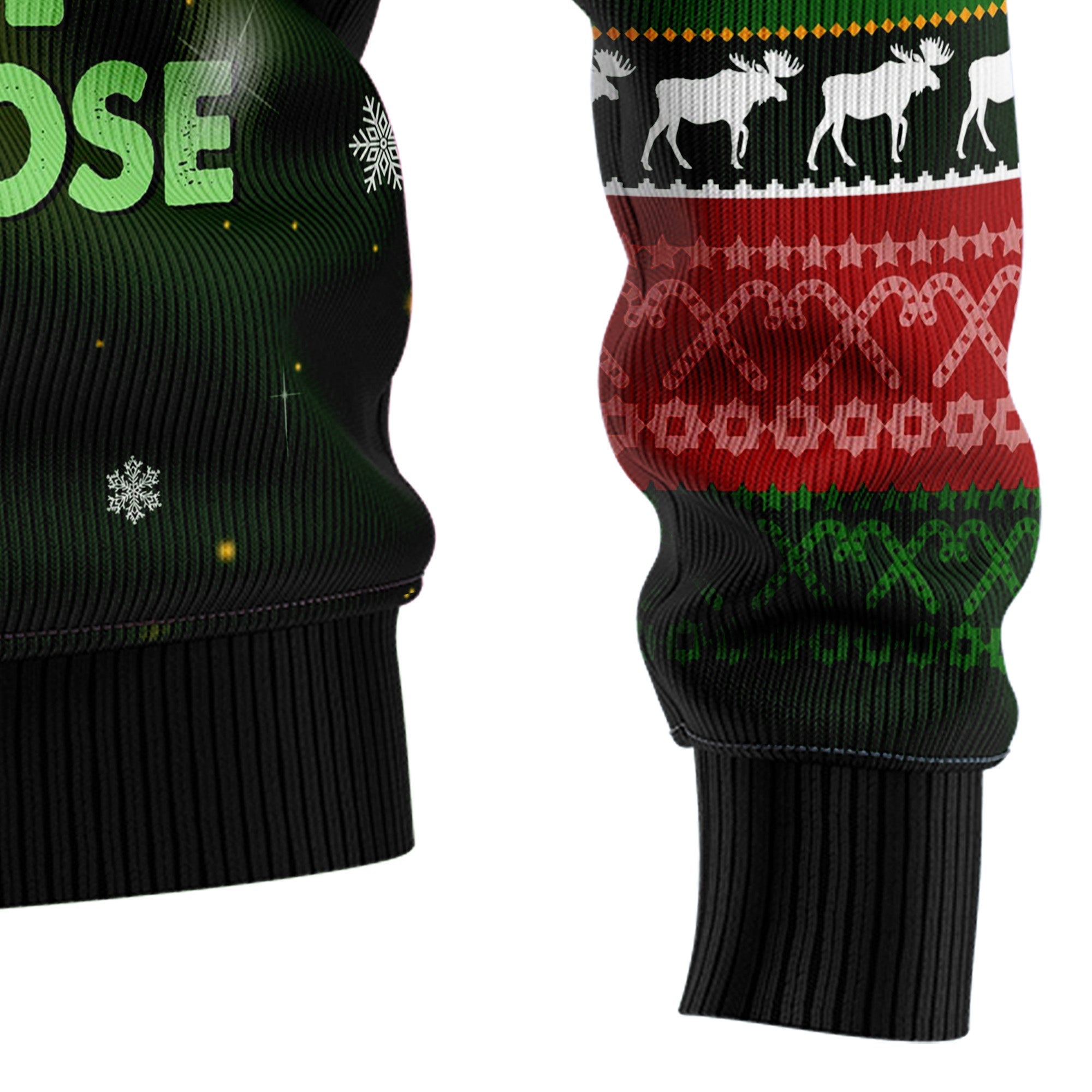 Merry ChristMoose Ugly Christmas Sweater for Men and Women, Funny Holiday Party Outfit, Festive Christmas Gift