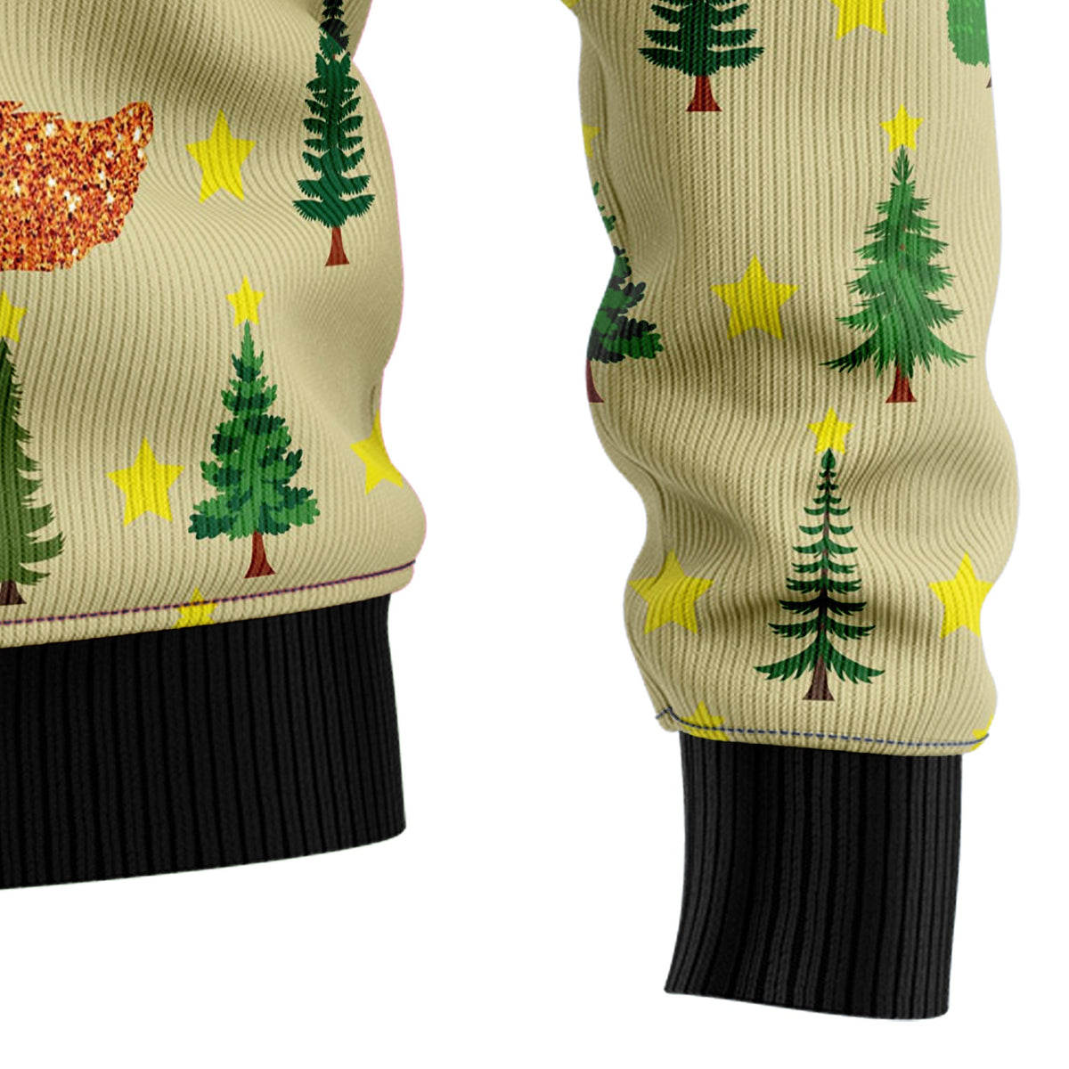 Bigfoot Sasquatch Christmas Sweater - Funny Ugly Christmas Sweater for Men and Women, Unisex Holiday Party Outfit