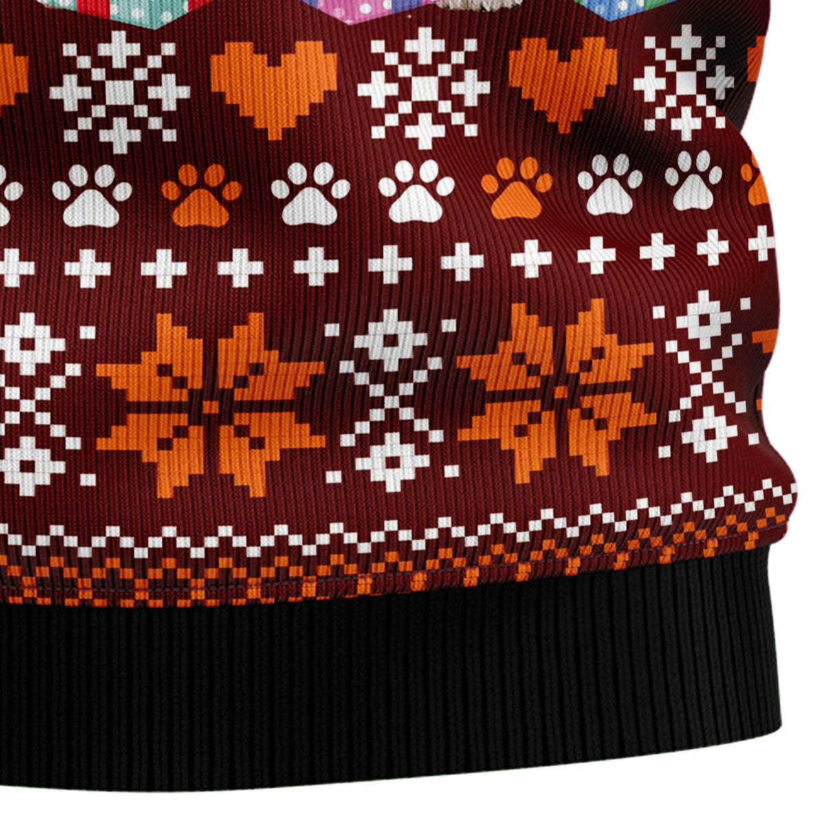 Basset Hound Ugly Christmas Sweater, Dog and Pine Tree Holiday Pullover, Festive Christmas Gift for Basset Hound Lovers