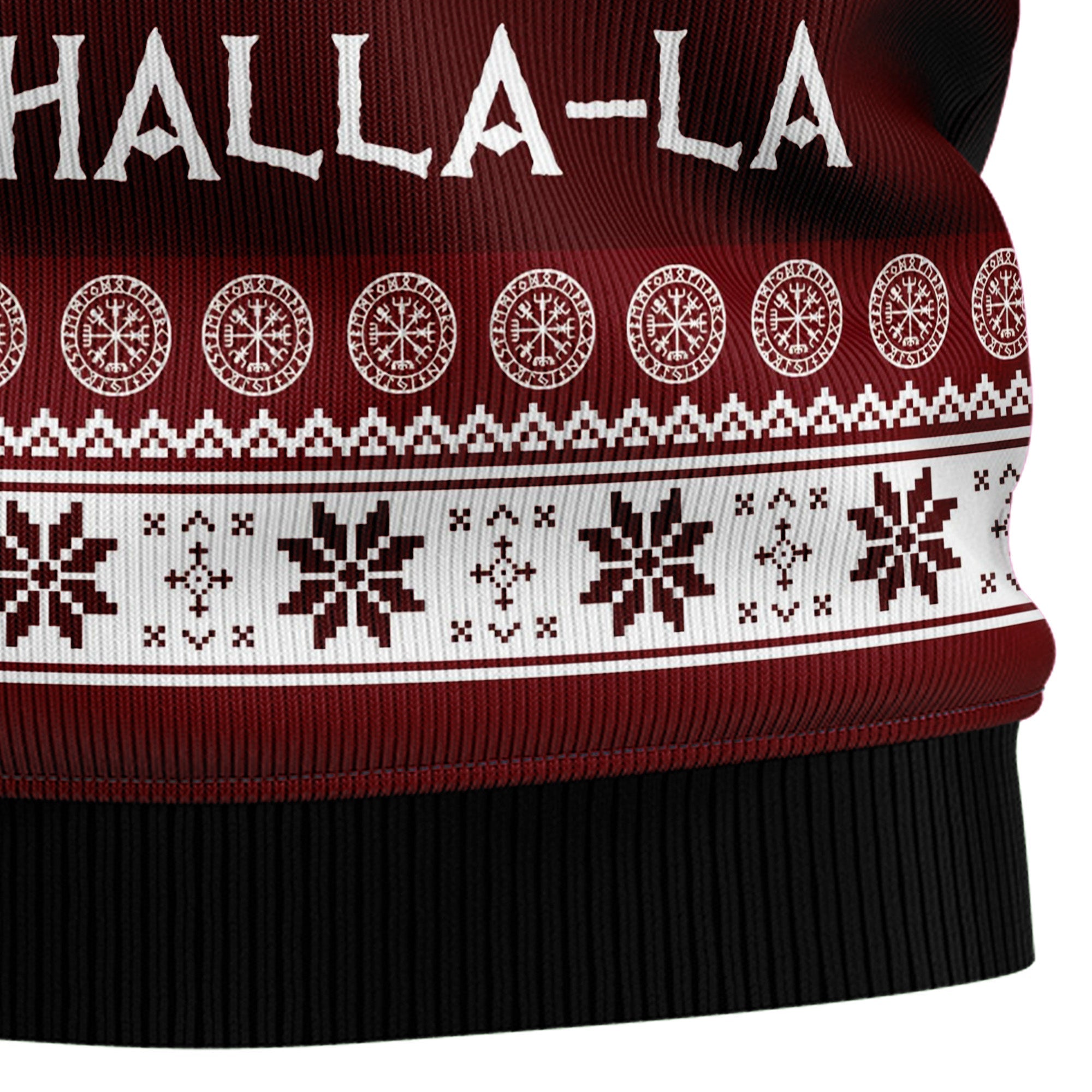 Fa-la-la-la Valhalla-la Viking Ugly Christmas Sweater for Men Women, Funny Holiday Party Outfit, Festive Xmas Gift
