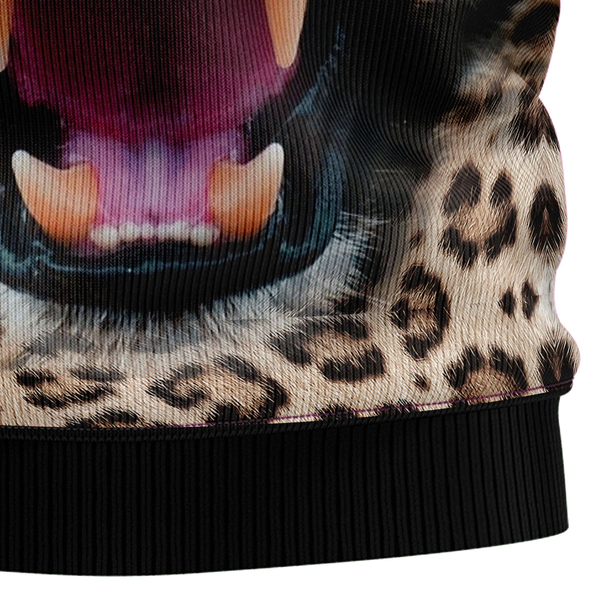 Leopard Cute Face Ugly Christmas Sweater for Men and Women, Funny Holiday Party Outfit, Festive Christmas Gift