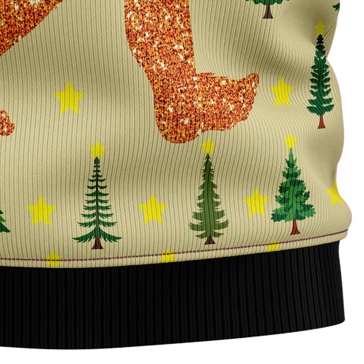 Bigfoot Sasquatch Christmas Sweater - Funny Ugly Christmas Sweater for Men and Women, Unisex Holiday Party Outfit