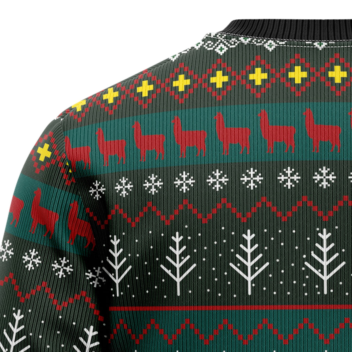 Fa La La La Llama Ugly Christmas Sweater, Unisex Xmas Party Outfit, Fun Holiday Gift for Llama and Animal Lovers