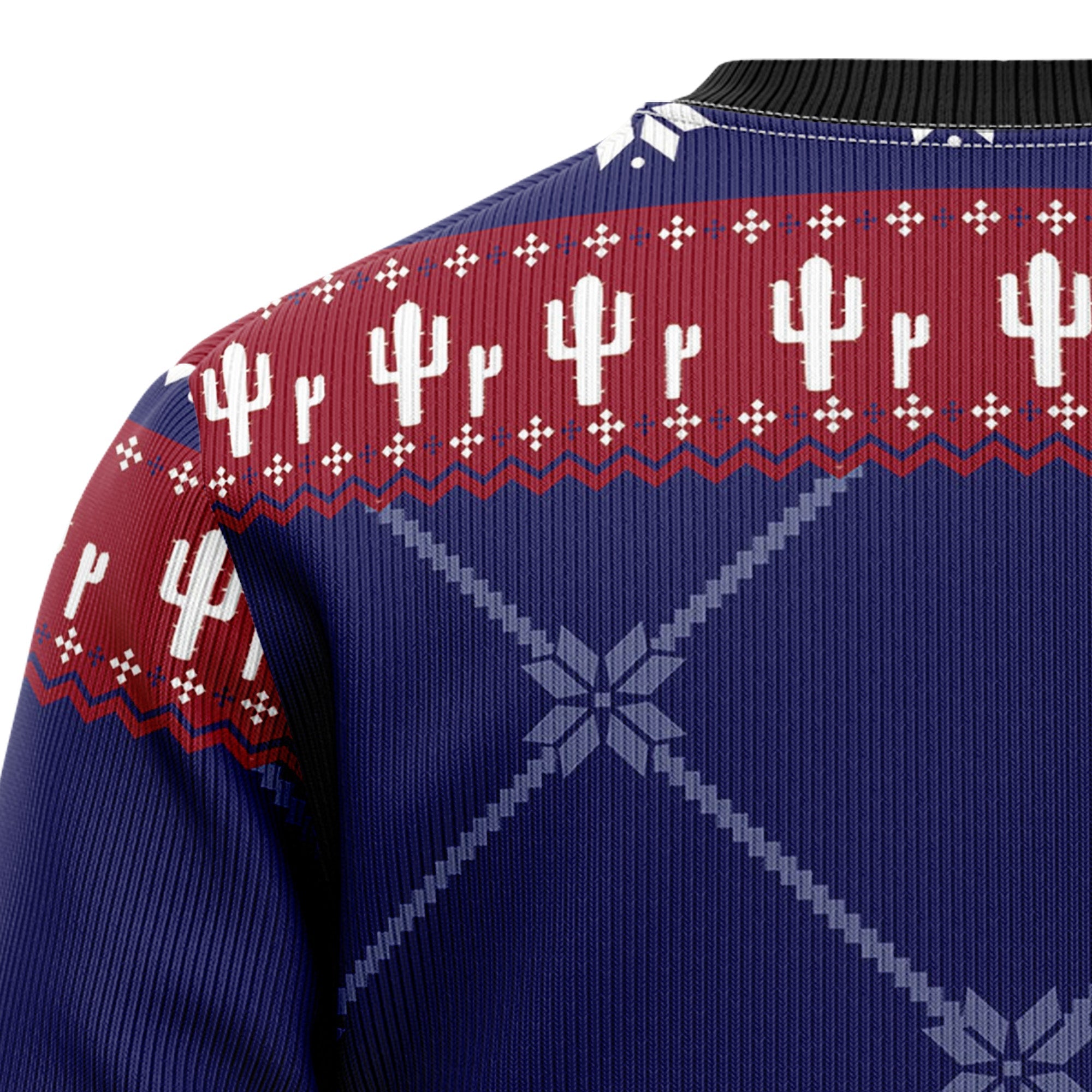 Texas Map Symbols Pattern Ugly Christmas Sweater - Unisex Holiday Party Pullover, Funny Christmas Gift for Men Women