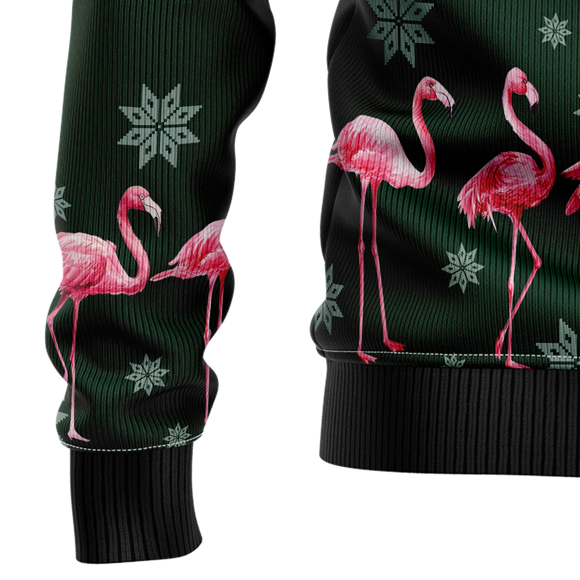 Flamingo Merry Flockin Christmas Ugly Christmas Sweater for Men Women, Funny Holiday Party Outfit, Festive Xmas Gift