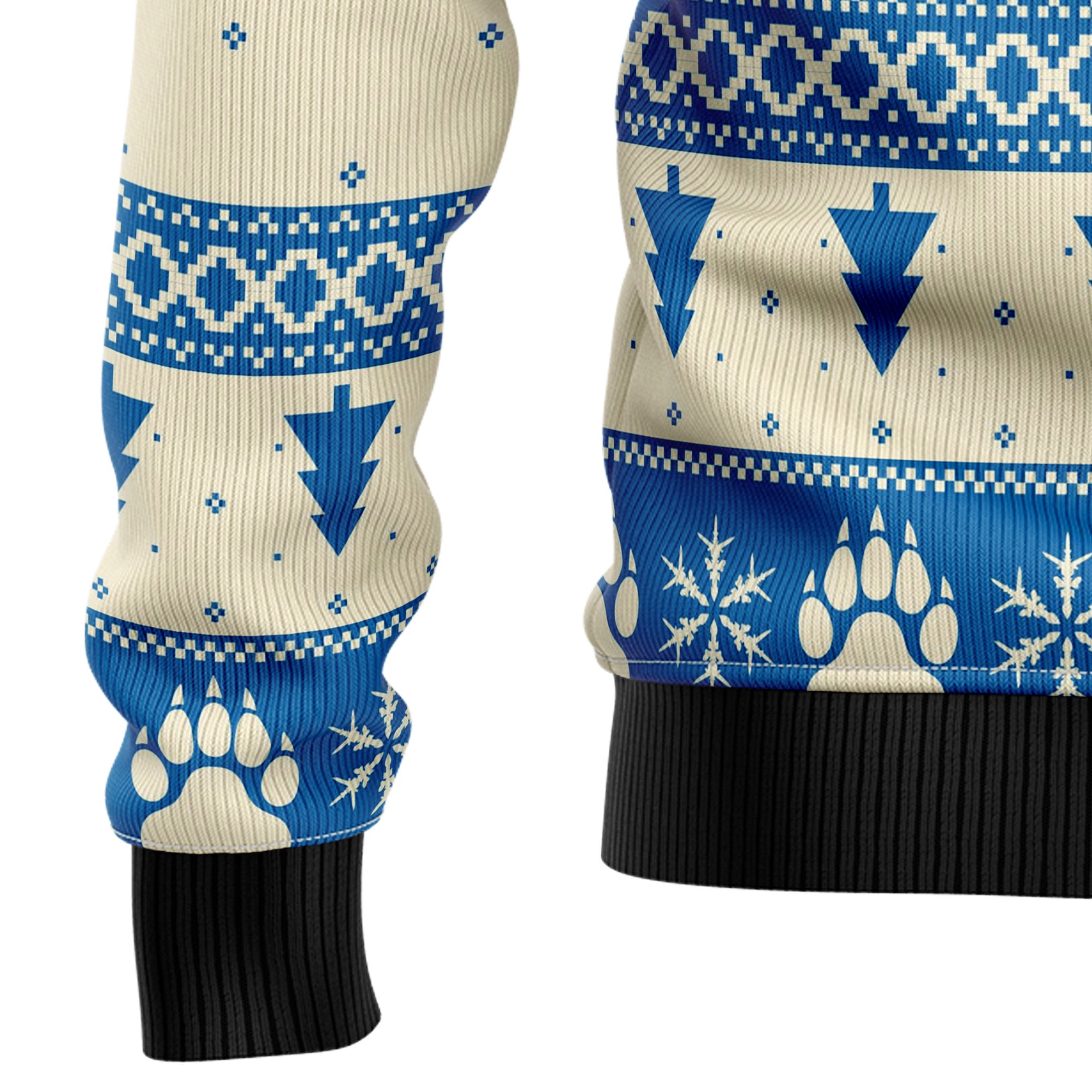 Polar Bear Ice Ugly Christmas Sweater, Funny Holiday Party Outfit for Men and Women, Gift for Polar Bear Lovers