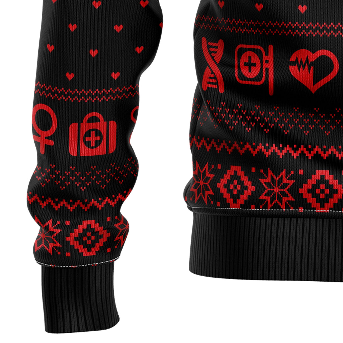 For Nurse Ugly Christmas Sweater for Men and Women, Funny Holiday Party Outfit, Festive Christmas Gift