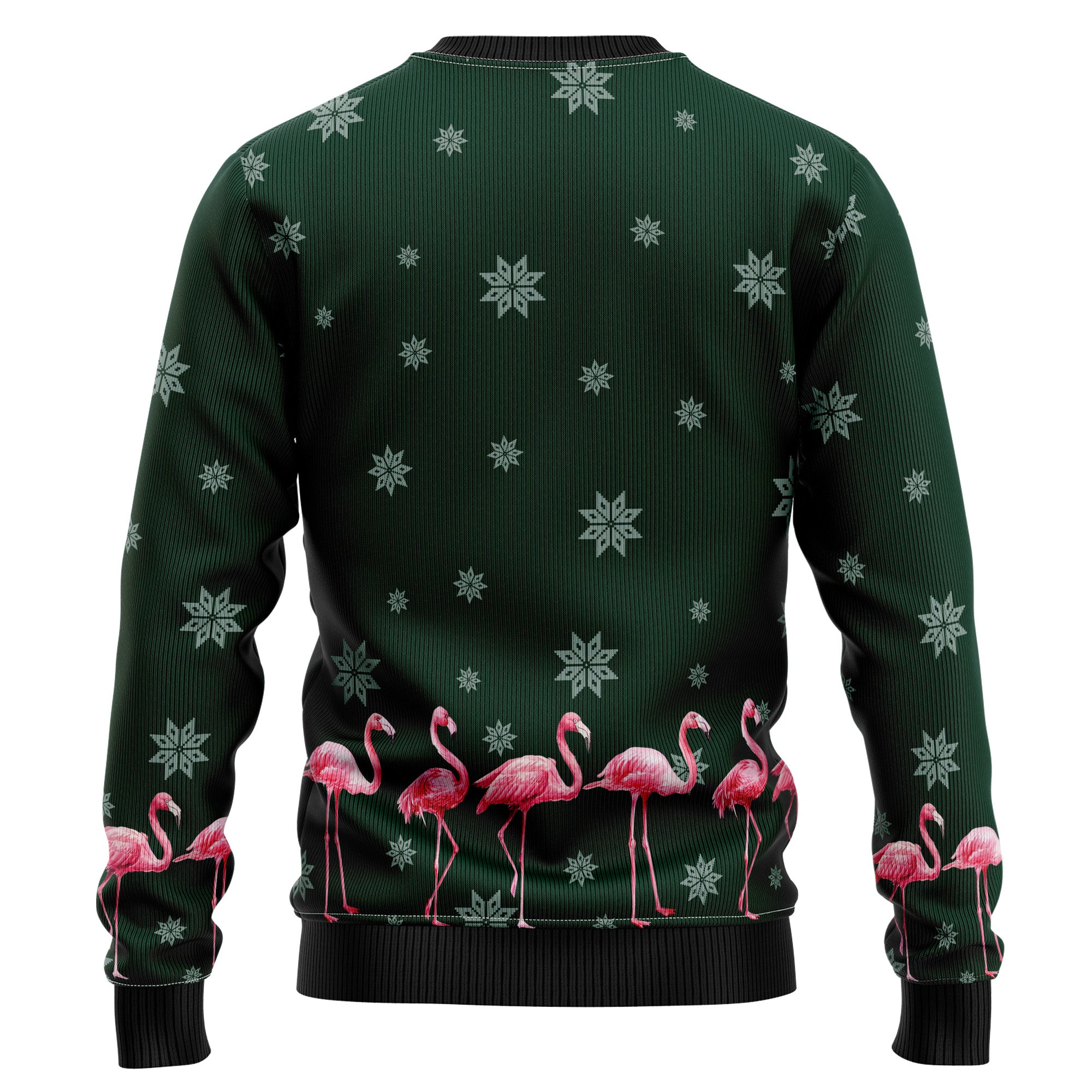 Flamingo Merry Flockin Christmas Ugly Christmas Sweater for Men Women, Funny Holiday Party Outfit, Festive Xmas Gift