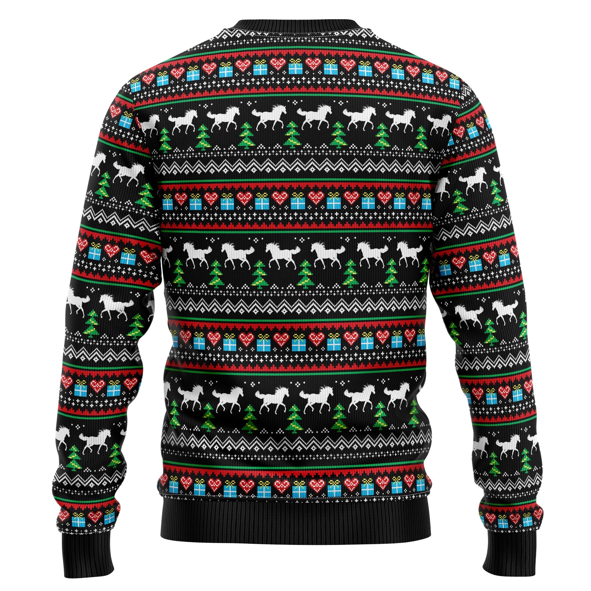 Horse Christmas Tree Ugly Christmas Sweater for Men and Women, Funny Holiday Party Outfit, Festive Christmas Gift