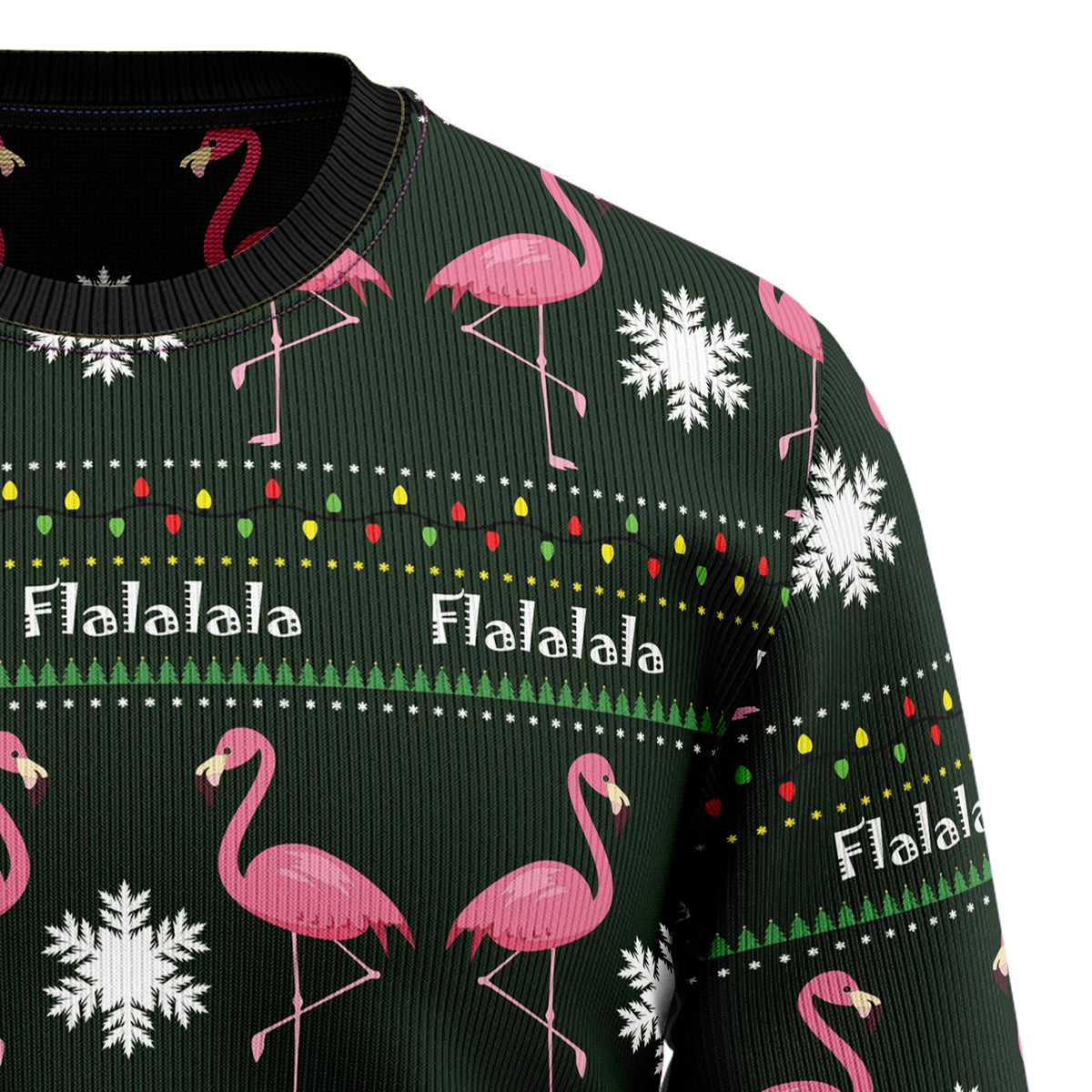 Flamingo Flalala Ugly Christmas Sweater for Men and Women, Funny Holiday Party Outfit, Festive Christmas Gift