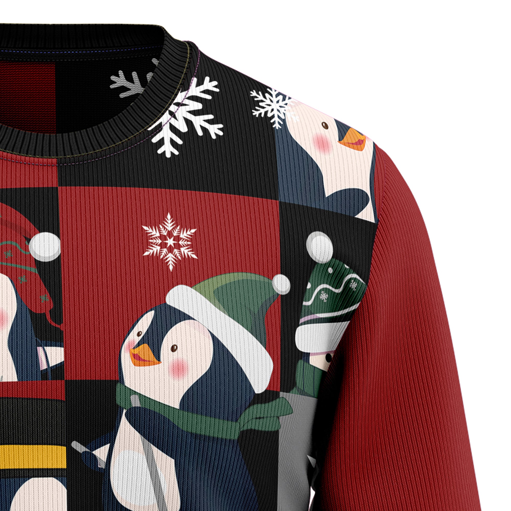 Cute Christmas Penguin Ugly Christmas Sweater for Men and Women, Funny Xmas Party Outfit, Gift for Penguin Lovers