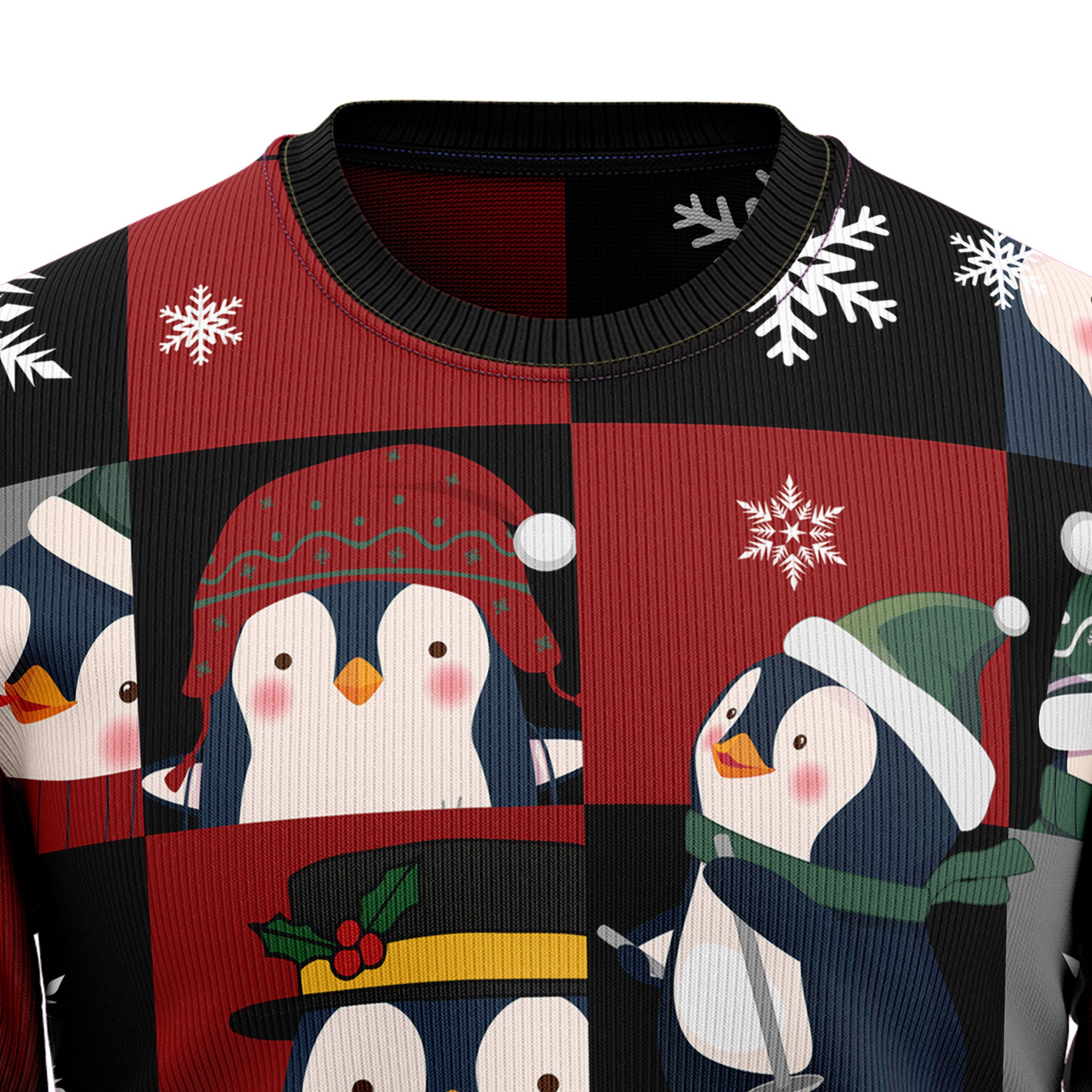 Cute Christmas Penguin Ugly Christmas Sweater for Men and Women, Funny Xmas Party Outfit, Gift for Penguin Lovers