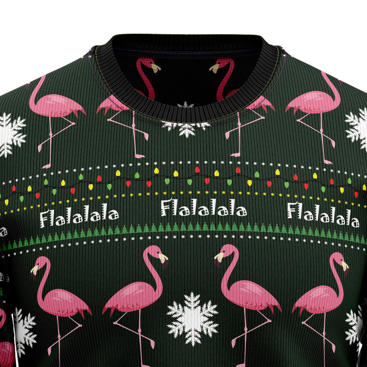 Flamingo Flalala Ugly Christmas Sweater for Men and Women, Funny Holiday Party Outfit, Festive Christmas Gift