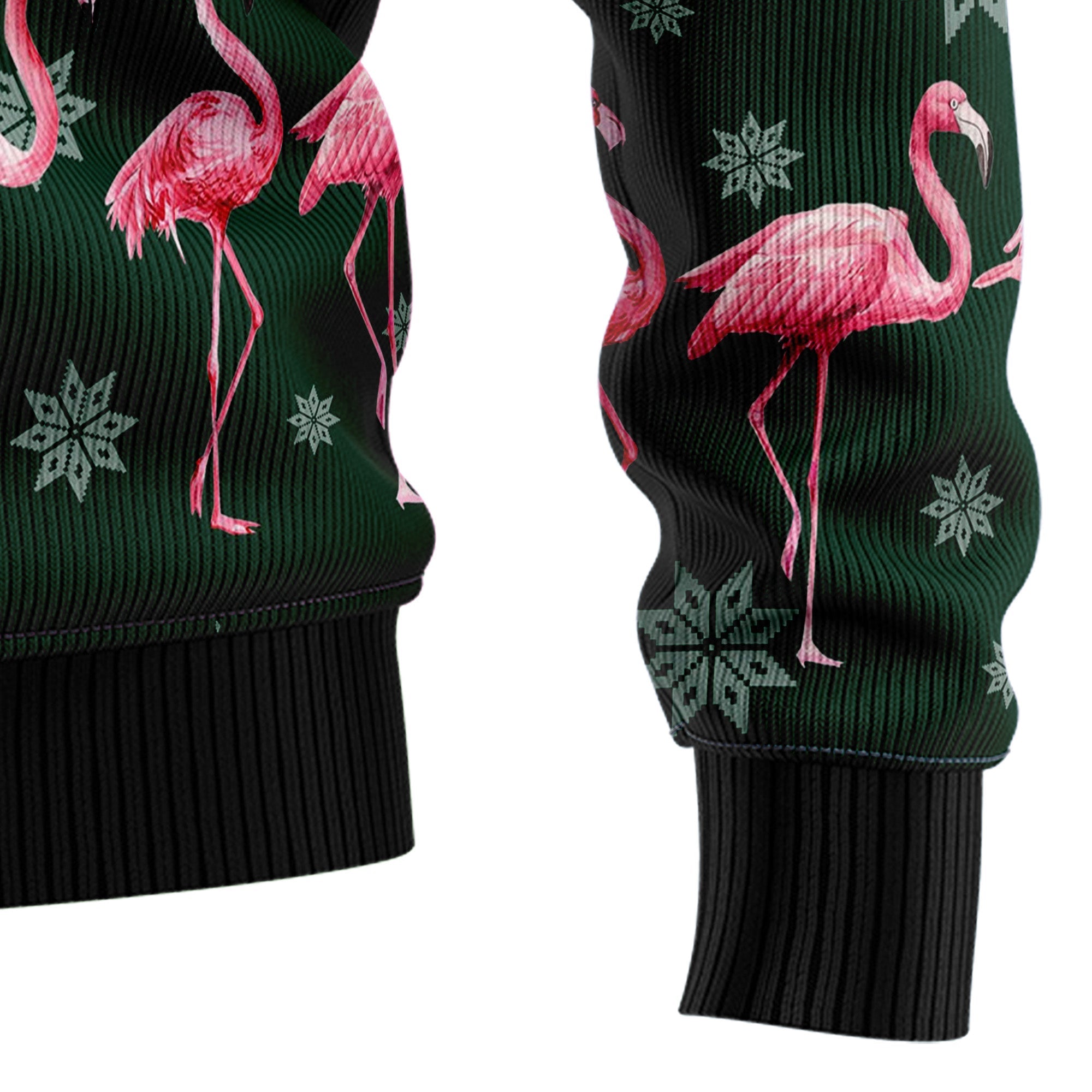 Flamingo Merry Flockin Christmas Ugly Christmas Sweater for Men Women, Funny Holiday Party Outfit, Festive Xmas Gift