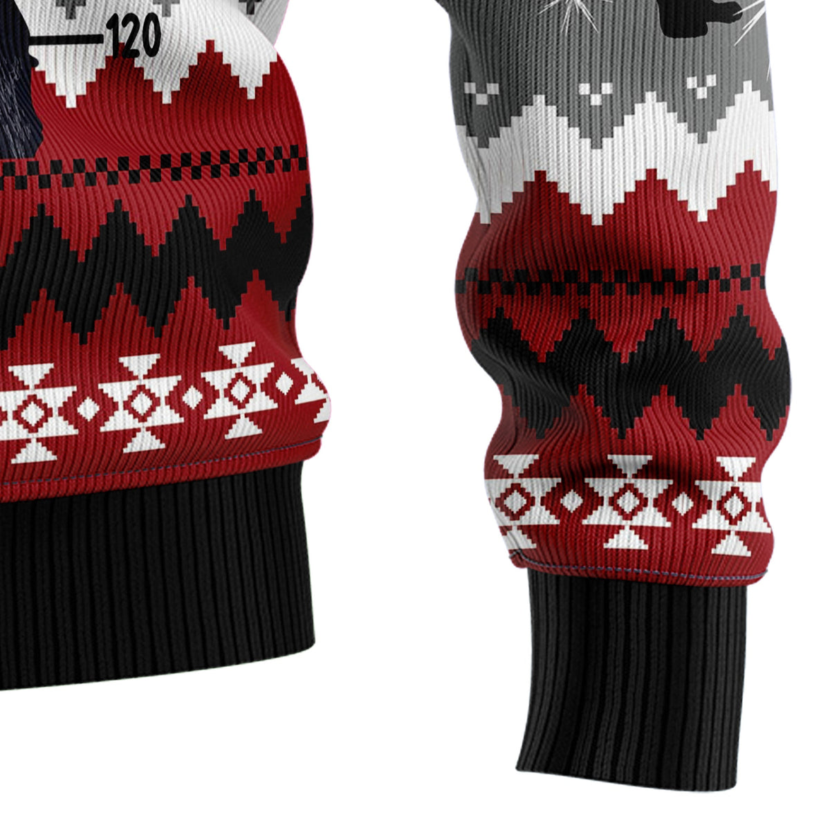 Black Cat Tree Killer Ugly Christmas Sweater for Men and Women, Funny Holiday Party Outfit, Festive Christmas Gift