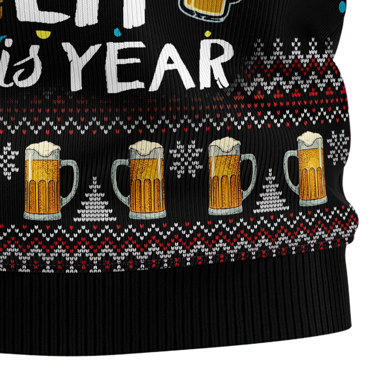 Funny Lit Christmas Ugly Sweater, The Tree Isn’t The Only Thing Getting Lit Holiday Sweater, Party Gift for Christmas Celebrations