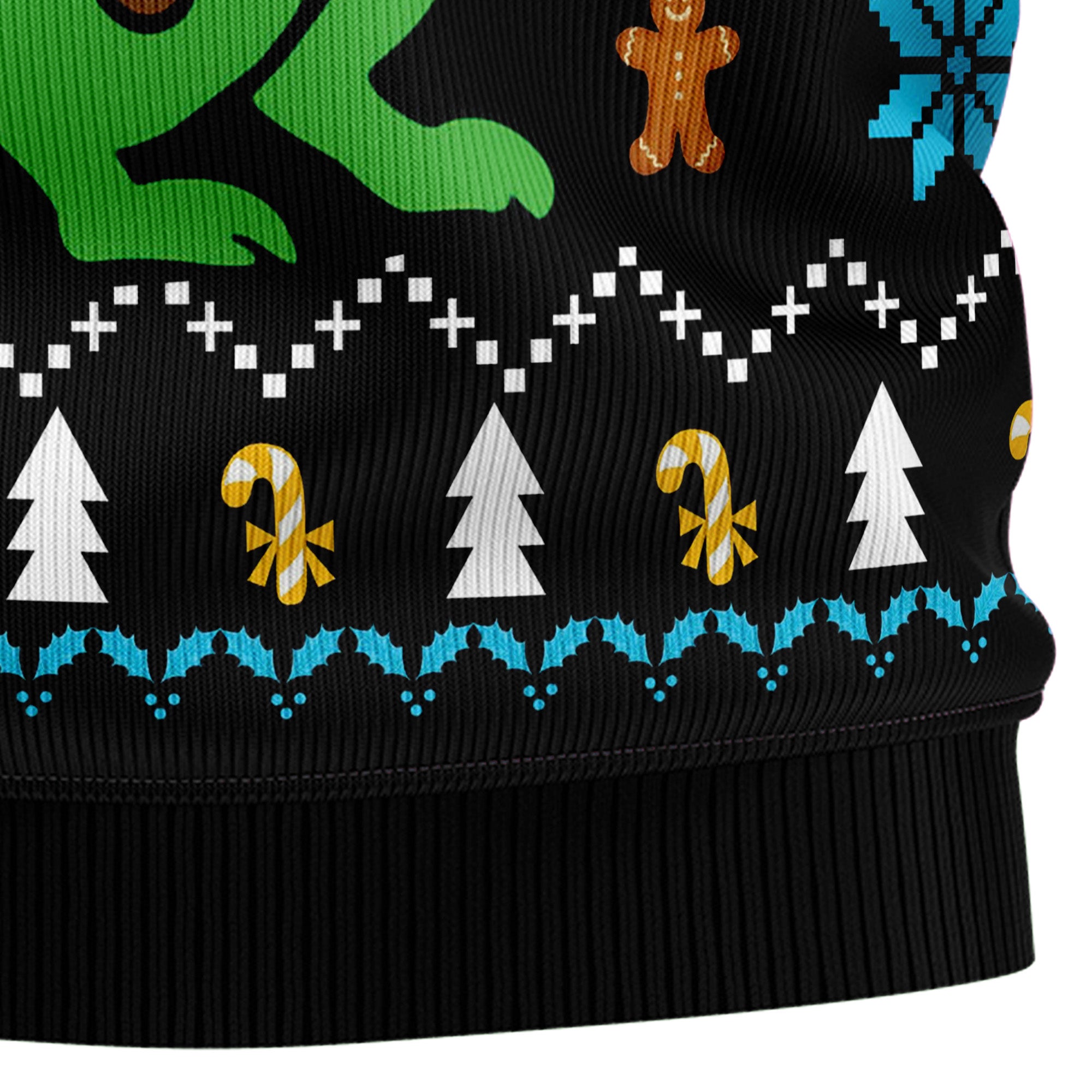 Christmas Dinosaur Ugly Christmas Sweater, Funny Holiday Party Outfit for Men and Women, Gift for Dinosaur Fans