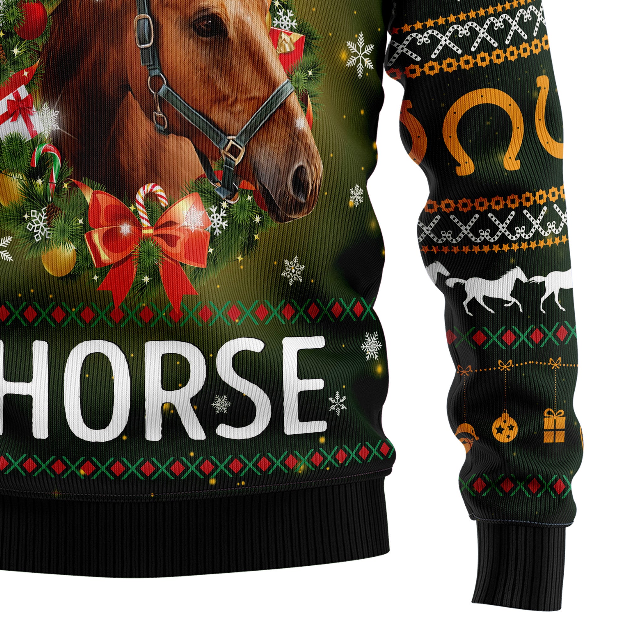 Horse All I Need for Christmas Ugly Christmas Sweater for Men and Women, Festive Holiday Outfit for Horse Lovers