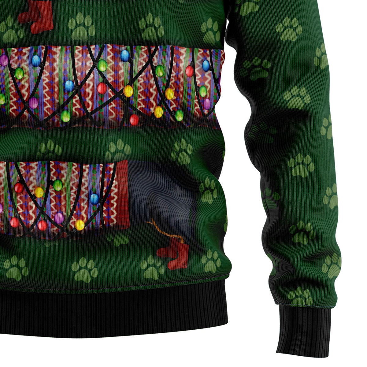 Dachshund Christmas Sweater - Funny Ugly Christmas Sweater for Men and Women, Unisex Holiday Party Outfit