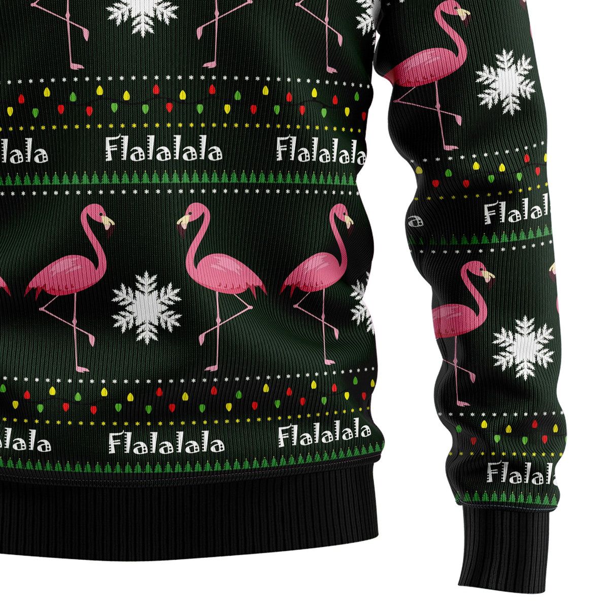 Flamingo Flalala Ugly Christmas Sweater for Men and Women, Funny Holiday Party Outfit, Festive Christmas Gift