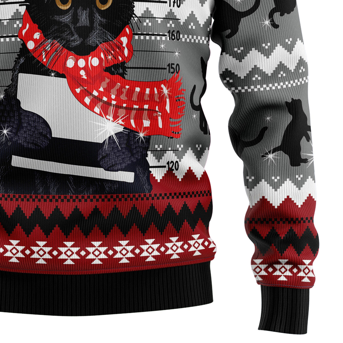 Black Cat Tree Killer Ugly Christmas Sweater for Men and Women, Funny Holiday Party Outfit, Festive Christmas Gift