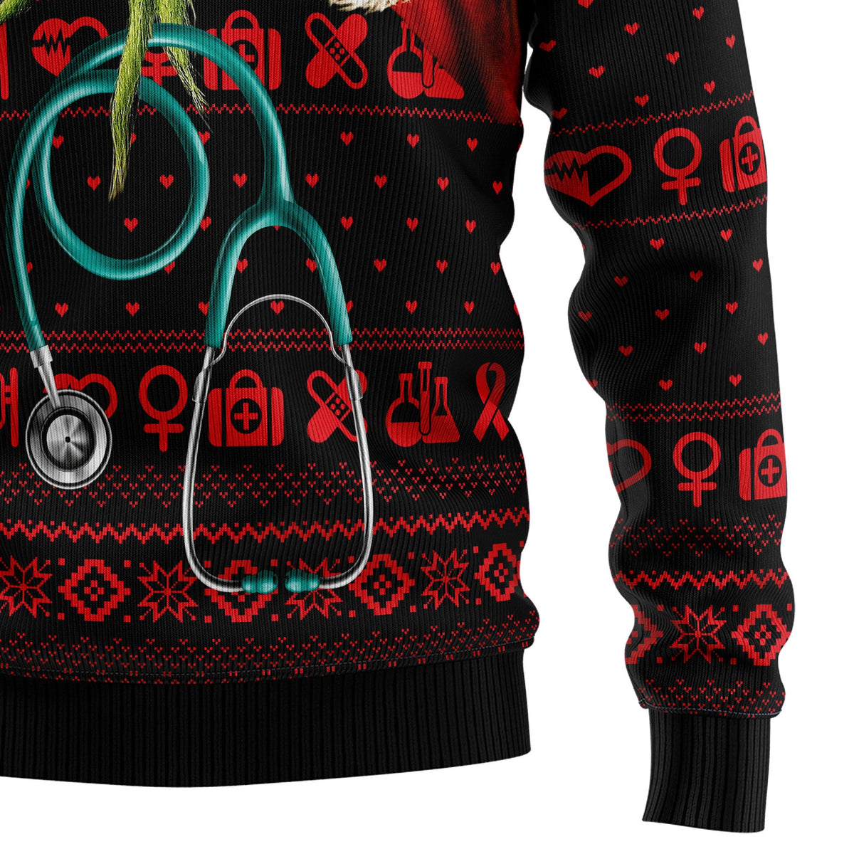 For Nurse Ugly Christmas Sweater for Men and Women, Funny Holiday Party Outfit, Festive Christmas Gift
