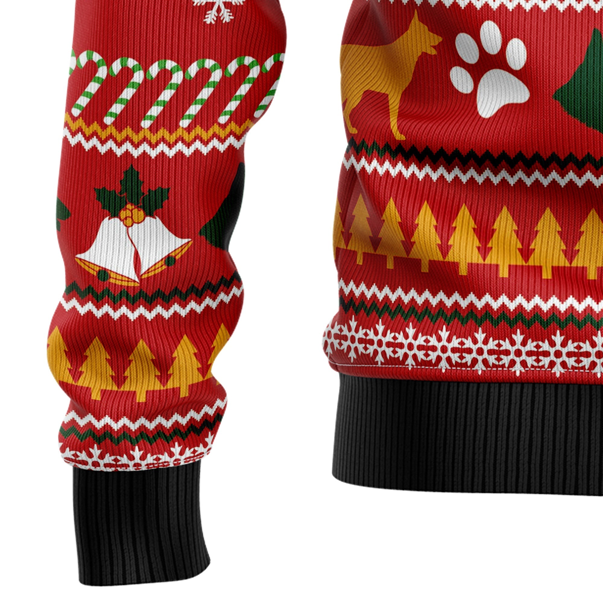 German Shepherd Waiting For Christmas Ugly Christmas Sweater for Men Women, Holiday Party Outfit, Funny Xmas Gift