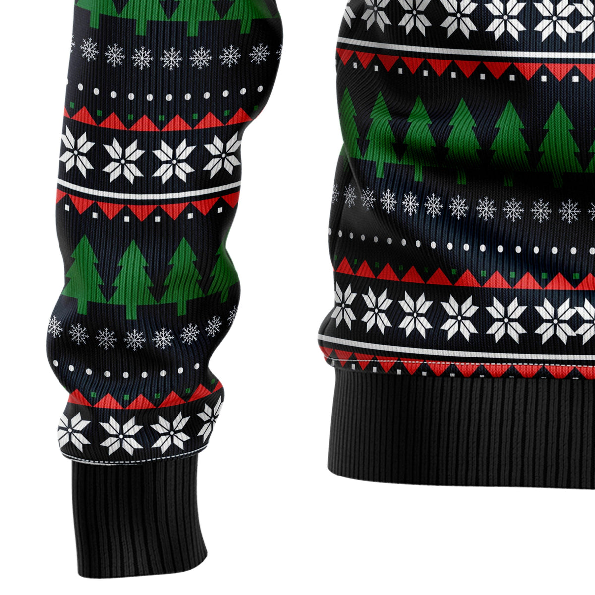Pit Bull Friends on Red Sofa Ugly Christmas Sweater, Unisex Holiday Party Outfit, Gift for Pit Bull Dog Lovers