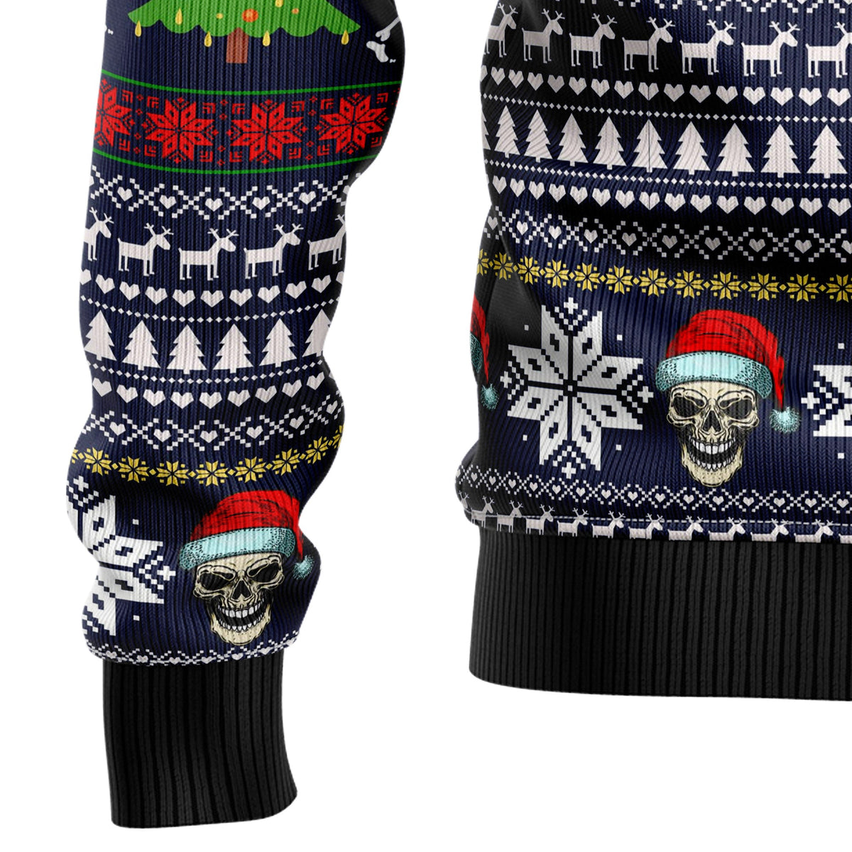 Skull Christmas Ugly Christmas Sweater for Men and Women, Funny Holiday Party Outfit, Festive Christmas Gift