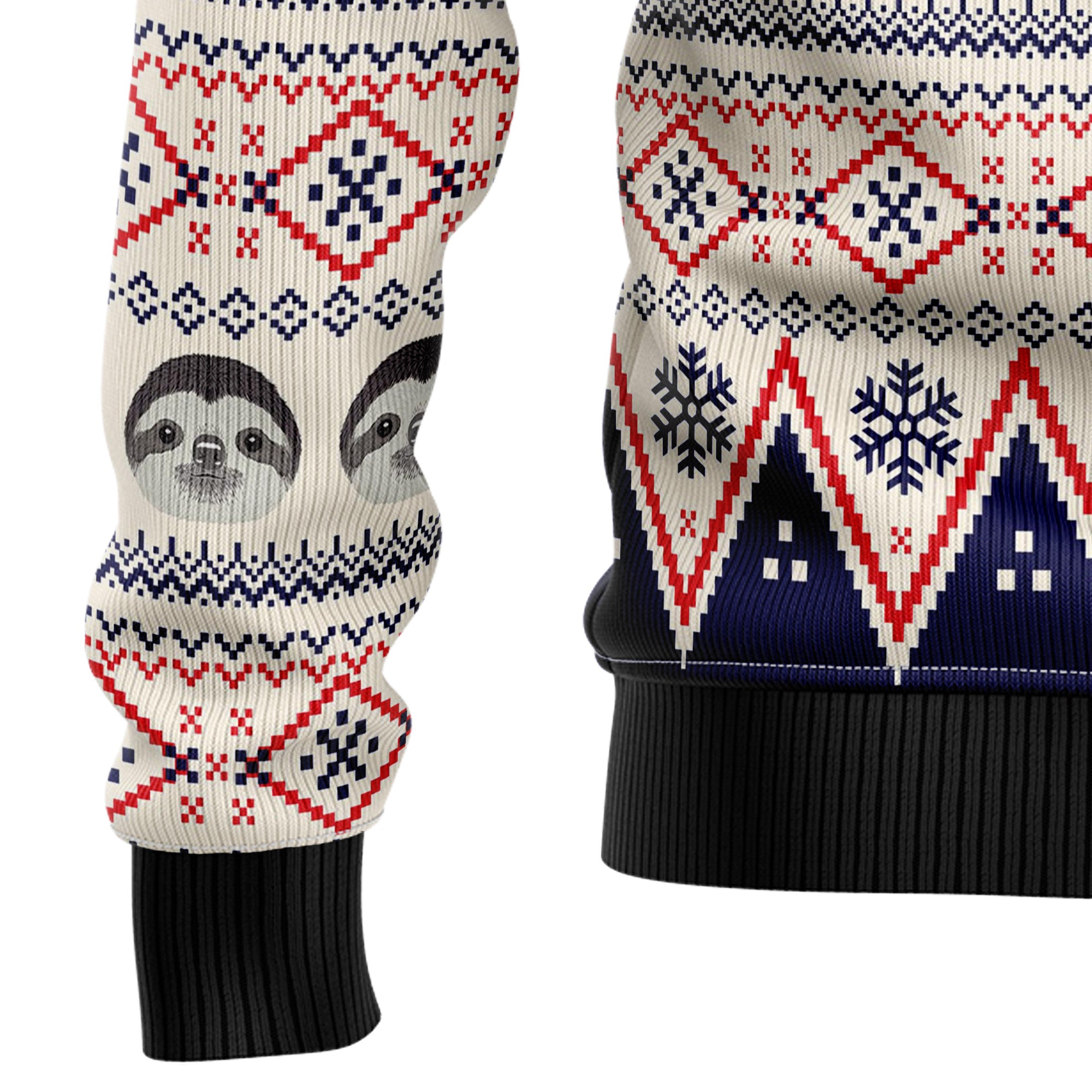 Sloth Mode Activated Ugly Christmas Sweater, Funny Holiday Party Outfit for Men and Women, Gift for Sloth Lovers