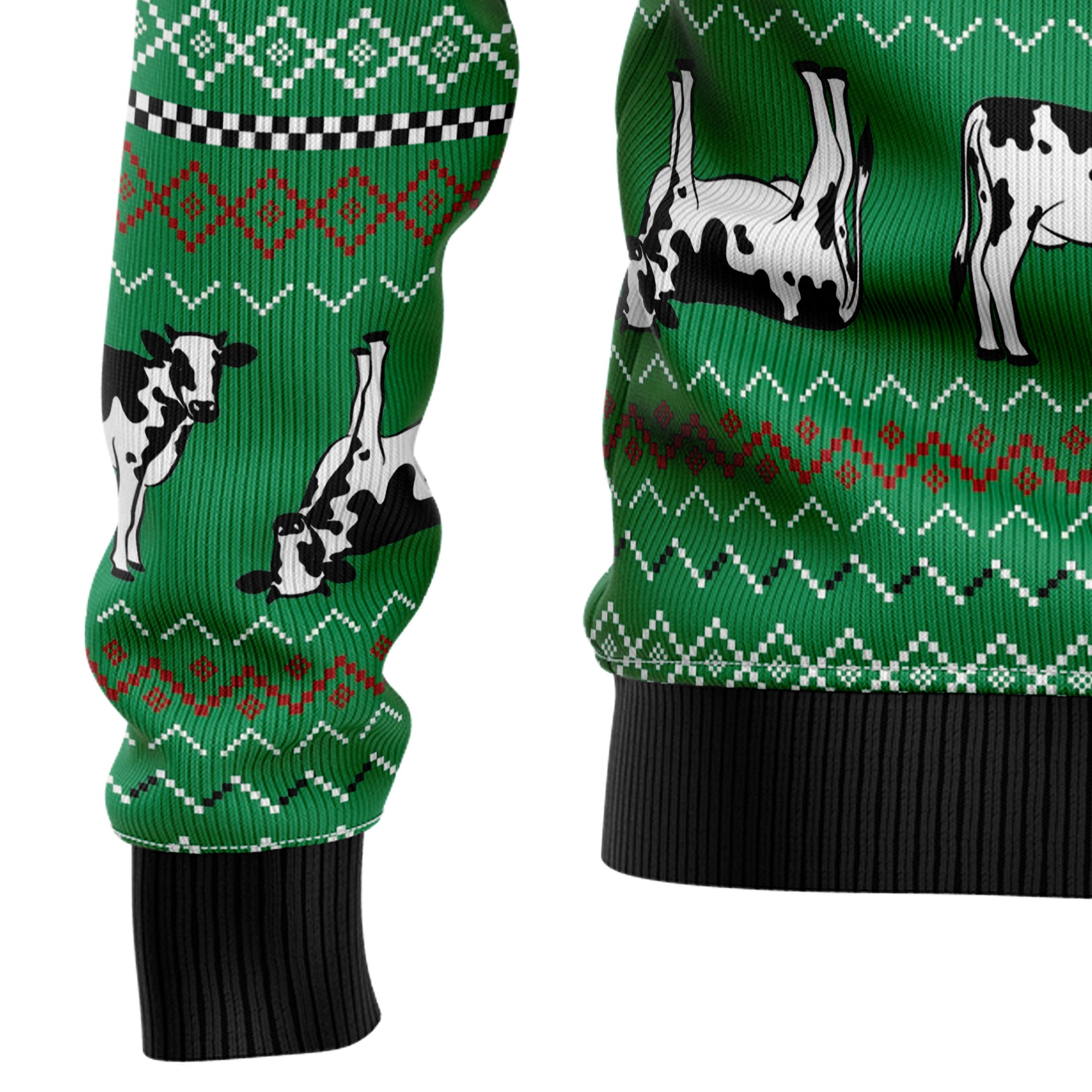 Funny Christmas Cow Ugly Christmas Sweater, Festive Holiday Party Outfit for Men and Women, Gift for Cow Lovers