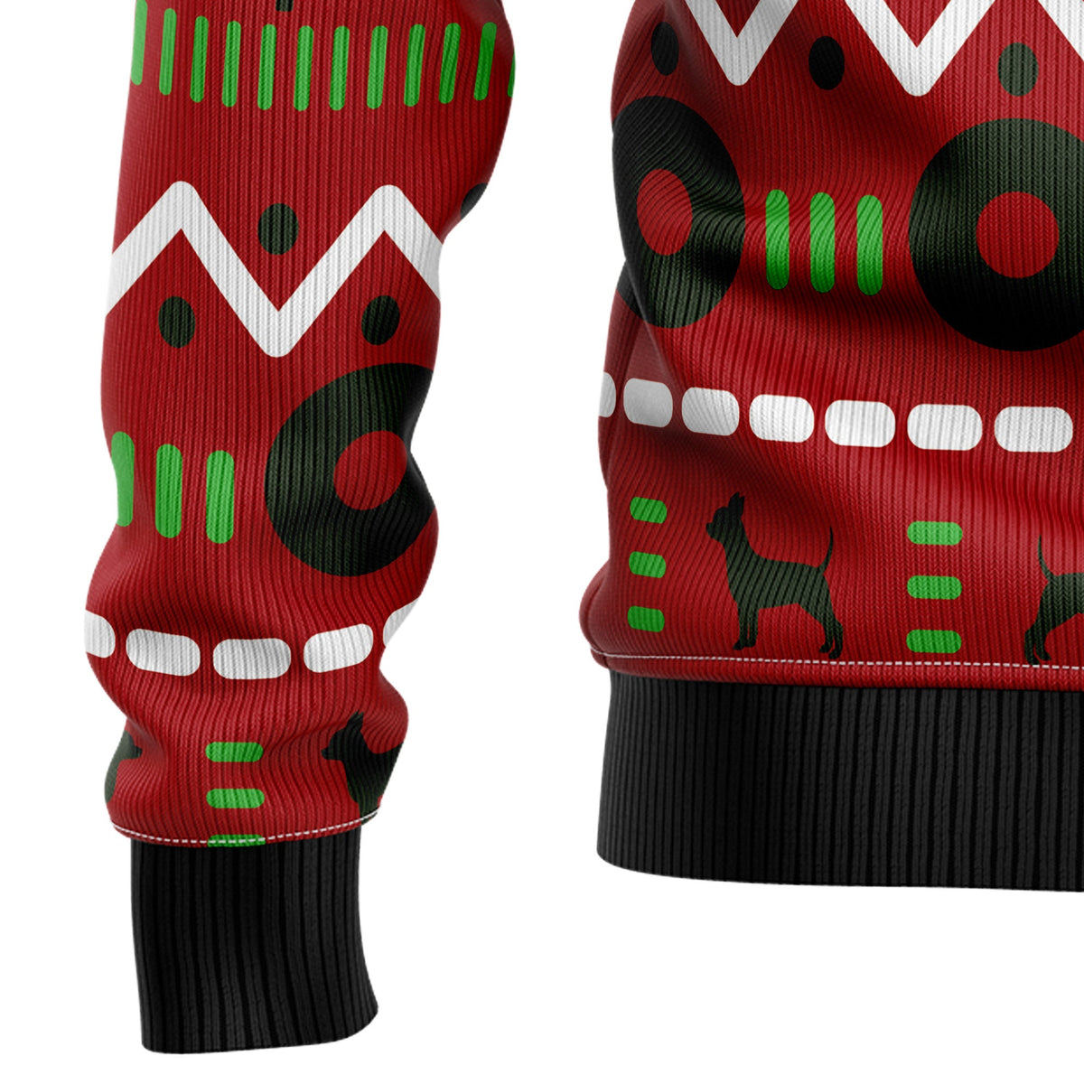 Playful Chihuahua Merry Christmas Ugly Christmas Sweater for Men Women, Funny Holiday Party Outfit, Festive Xmas Gift