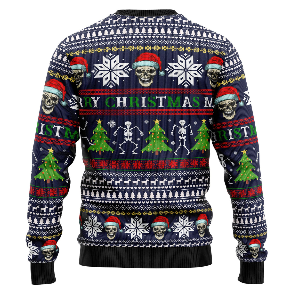 Skull Christmas Ugly Christmas Sweater for Men and Women, Funny Holiday Party Outfit, Festive Christmas Gift