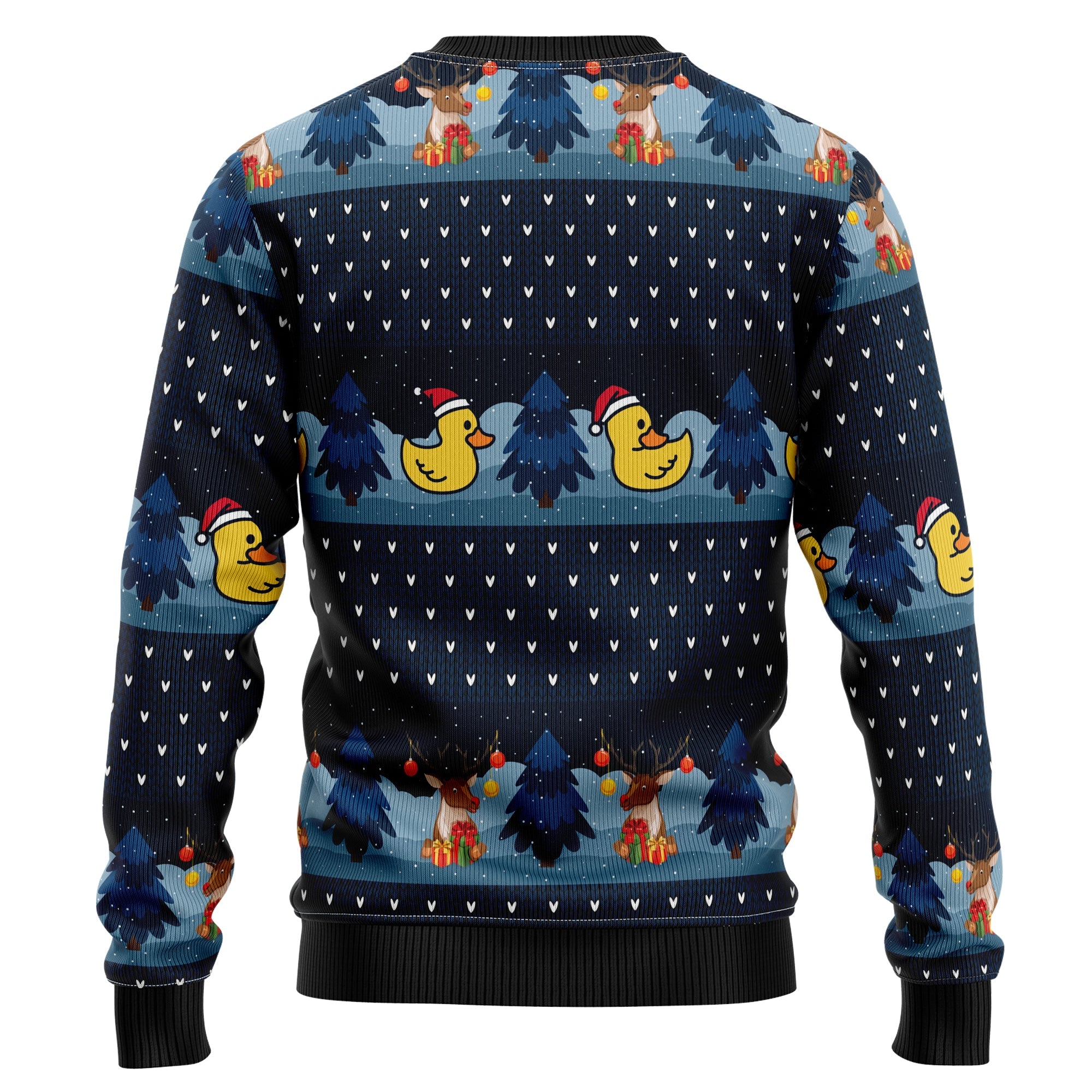 Cute Duck Quacker Ugly Christmas Sweater for Men and Women, Funny Holiday Party Outfit, Festive Christmas Gift