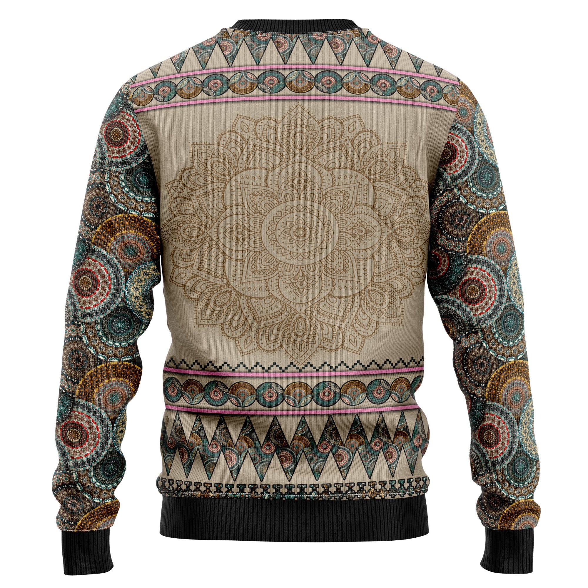 Dragon Mandala Ugly Christmas Sweater for Men and Women, Funny Holiday Party Outfit, Festive Christmas Gift