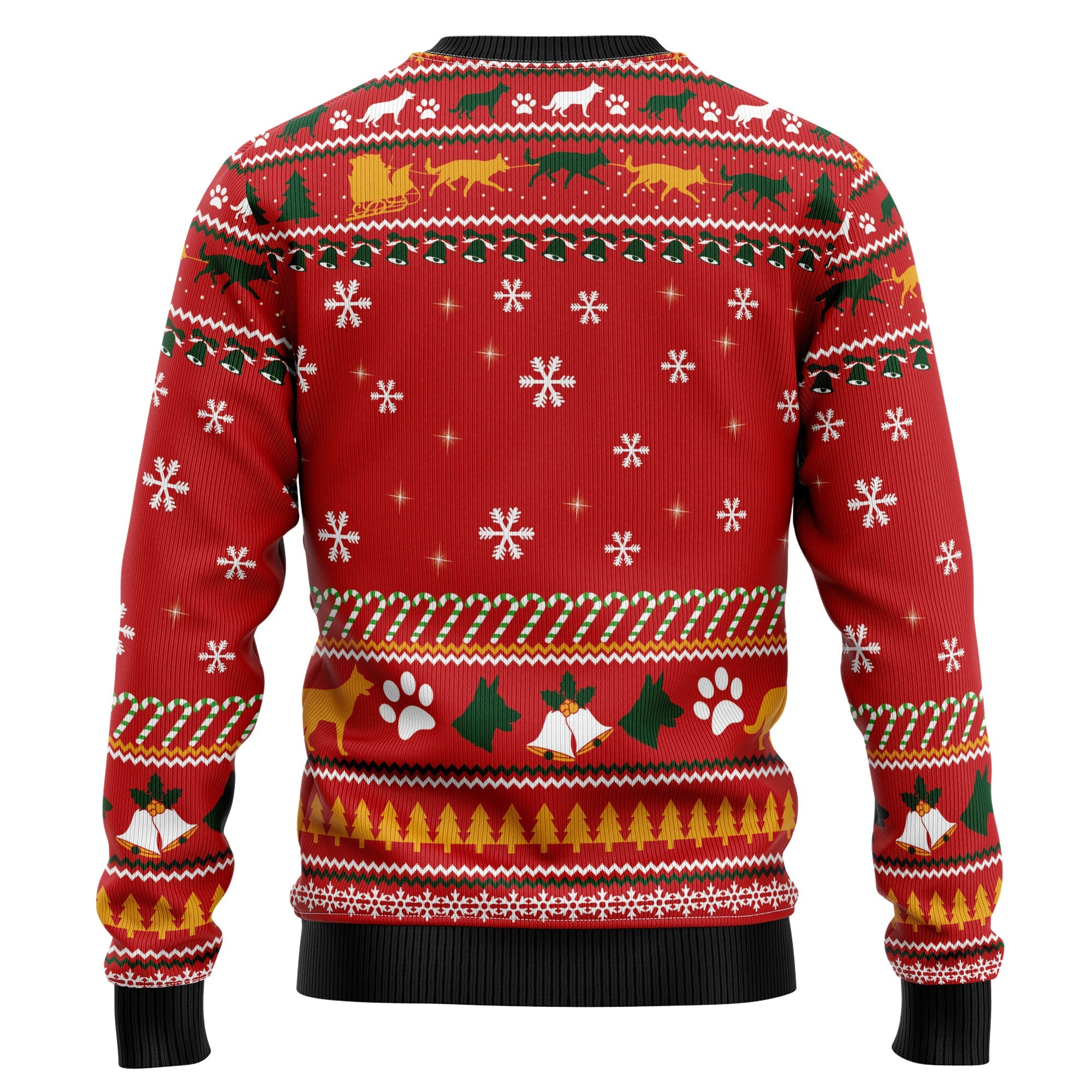 German Shepherd Waiting For Christmas Ugly Christmas Sweater for Men Women, Holiday Party Outfit, Funny Xmas Gift