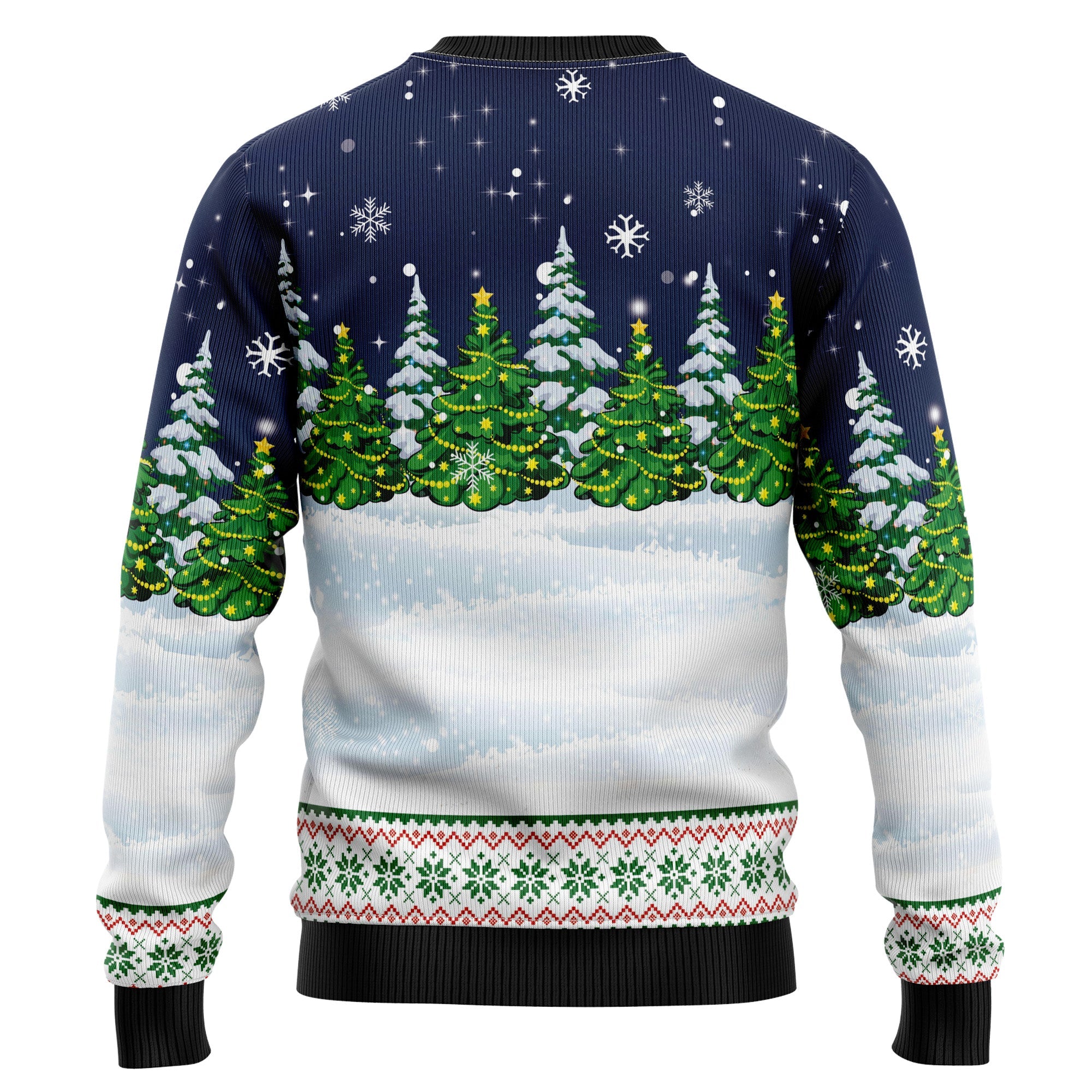 Dreaming Golden Retriever Under Snow Ugly Christmas Sweater, Funny Christmas Gift for Golden Retriever Lovers