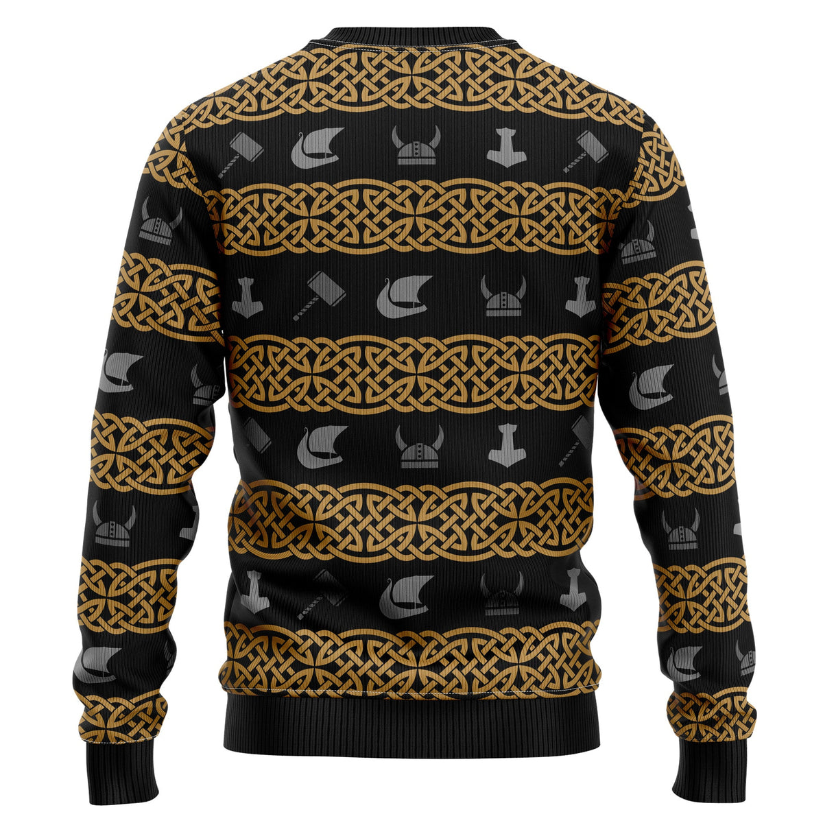 Valhalla La La La Viking Sweater - Funny Ugly Christmas Sweater for Men and Women, Unisex Holiday Party Outfit