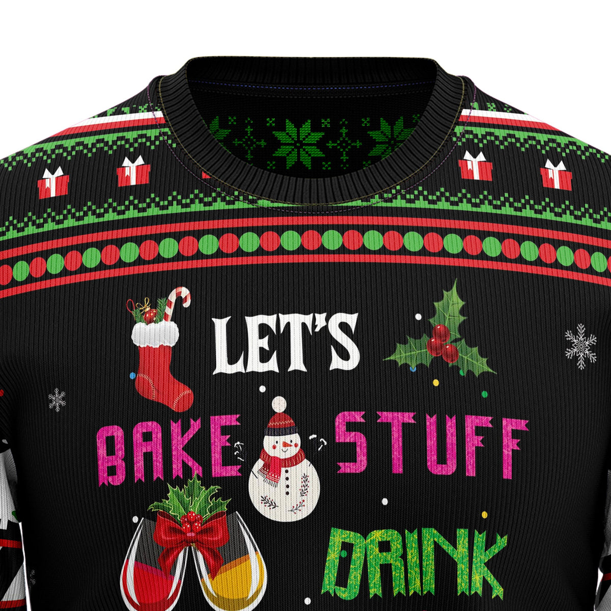 Wine Christmas Movie Ugly Christmas Sweater for Men and Women, Funny Holiday Party Outfit, Festive Christmas Gift