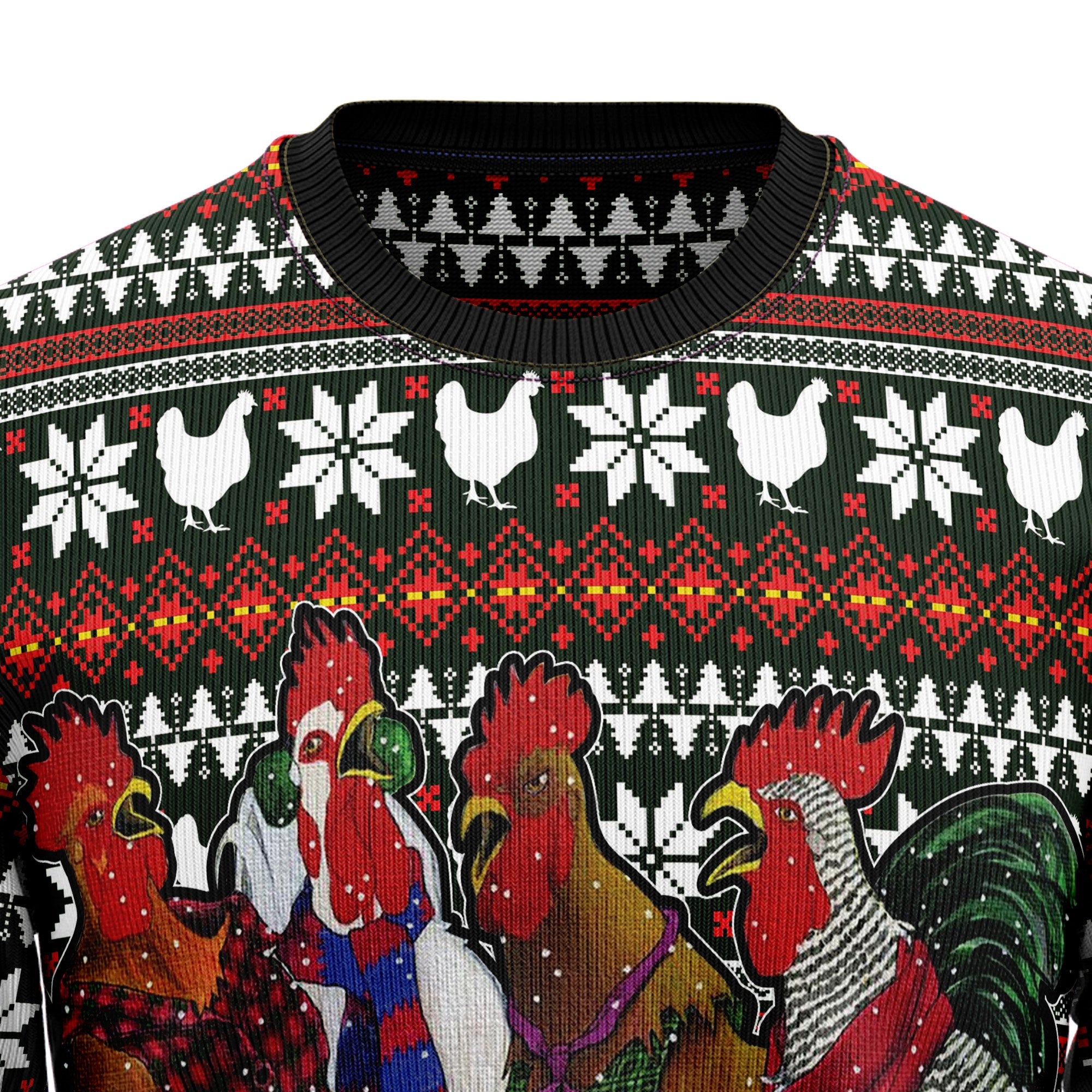 Chicken Under Snow Ugly Christmas Sweater, Funny Holiday Party Pullover for Men and Women, Festive Christmas Gift 2026