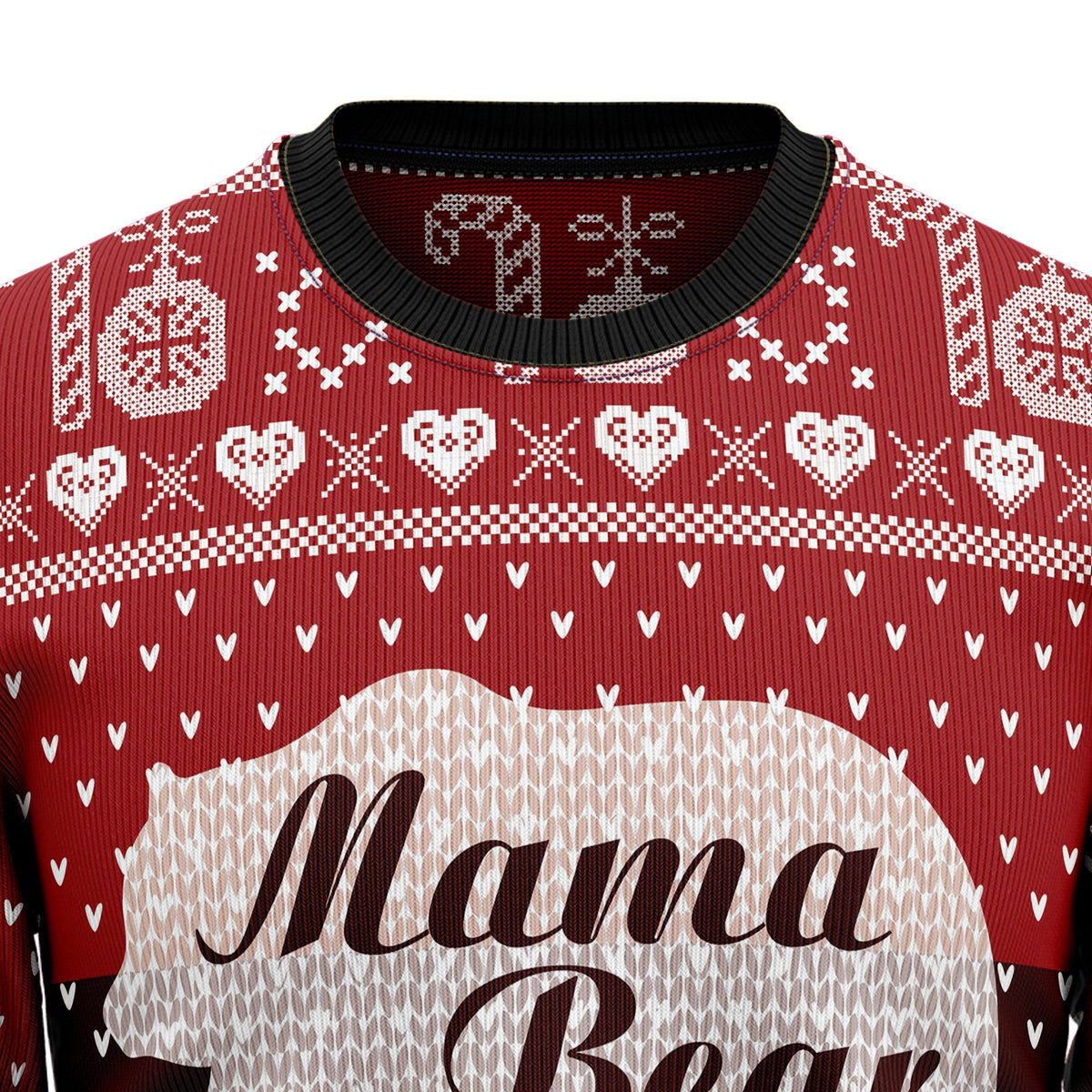 Mama Bear Ugly Christmas Sweater for Men and Women, Funny Holiday Party Outfit, Gift for Moms and Mama Bear Fans