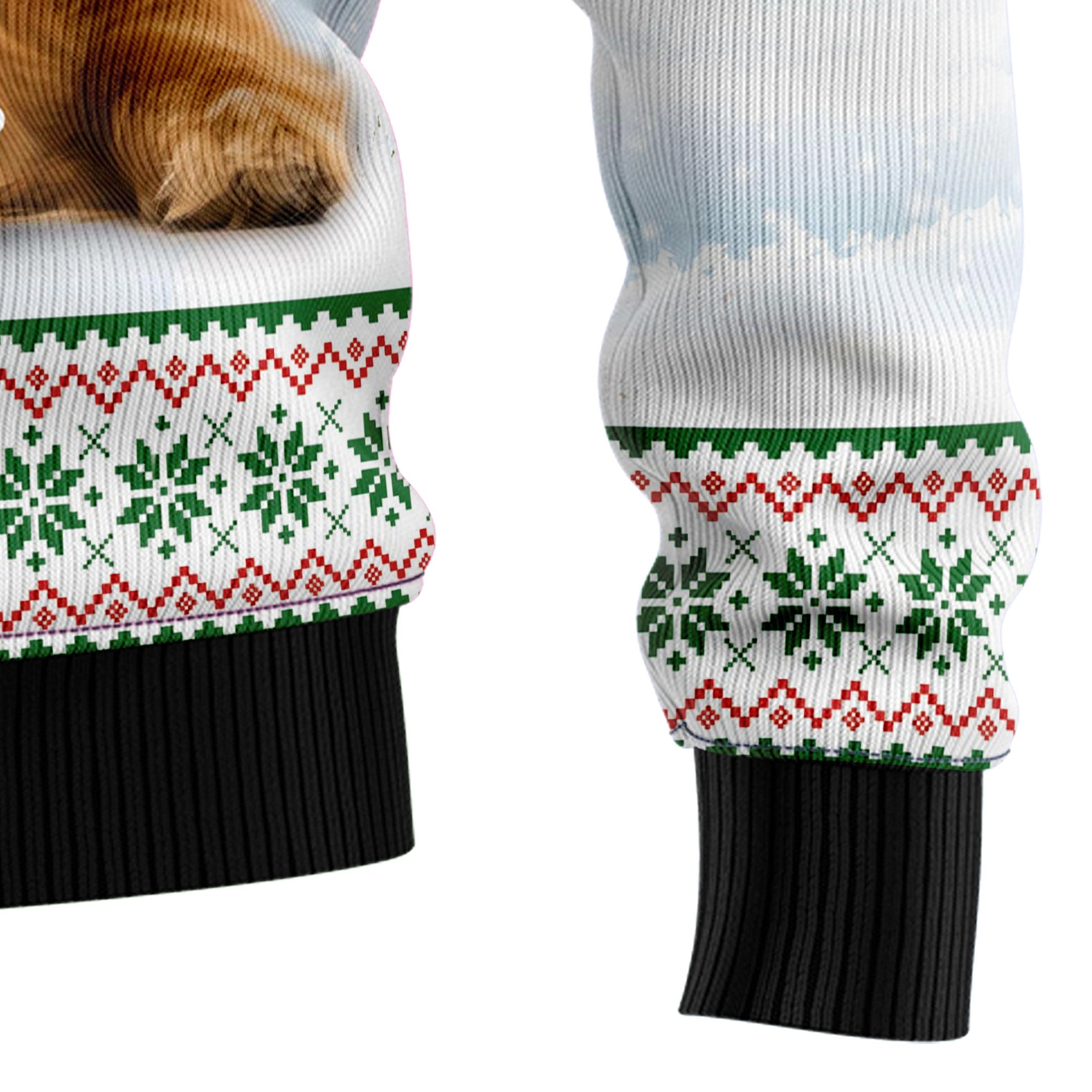 Dreaming Golden Retriever Under Snow Ugly Christmas Sweater, Funny Christmas Gift for Golden Retriever Lovers