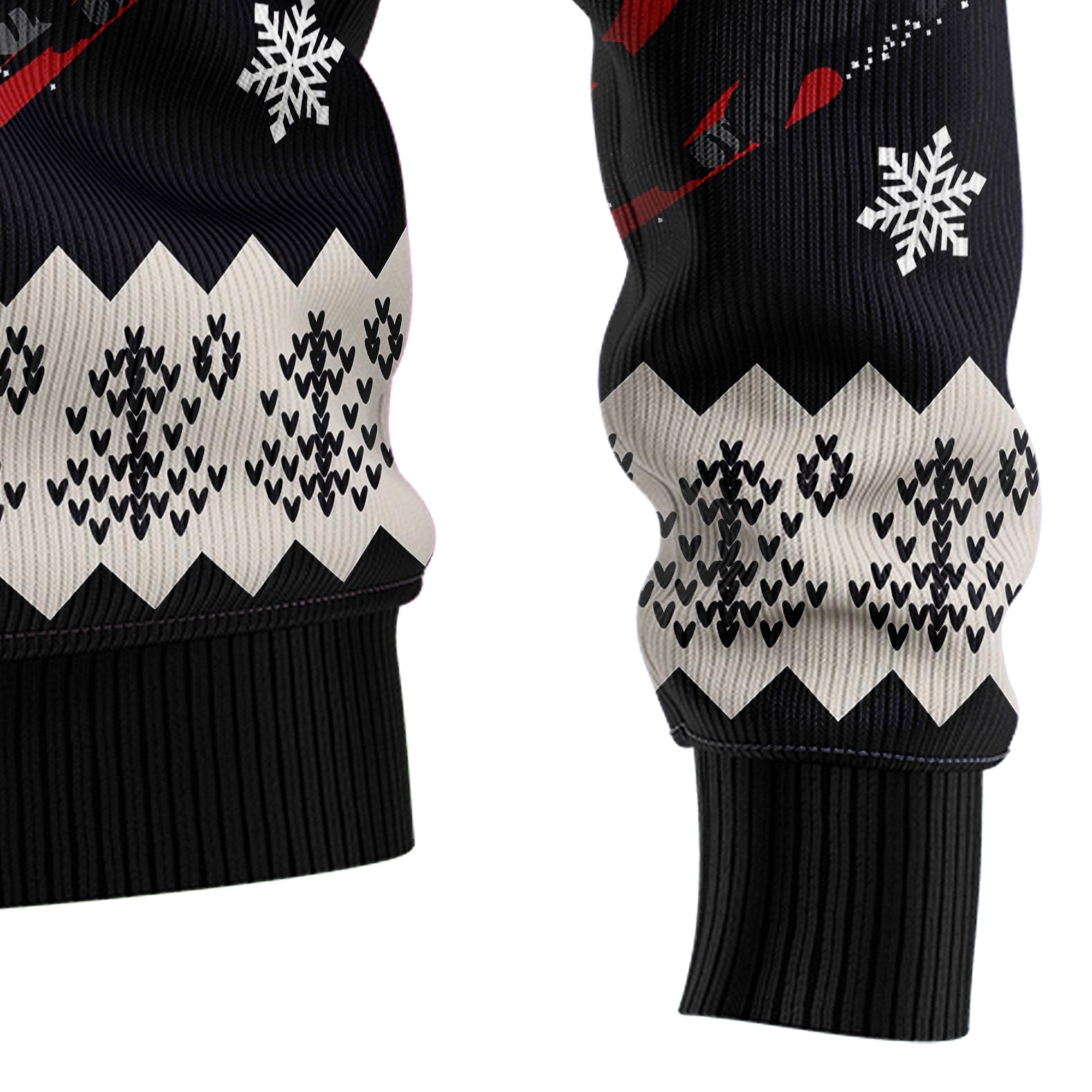 Skiing Ugly Christmas Sweater, Skier Holiday Pullover, Winter Sports Party Outfit and Christmas Gift for Ski Lovers