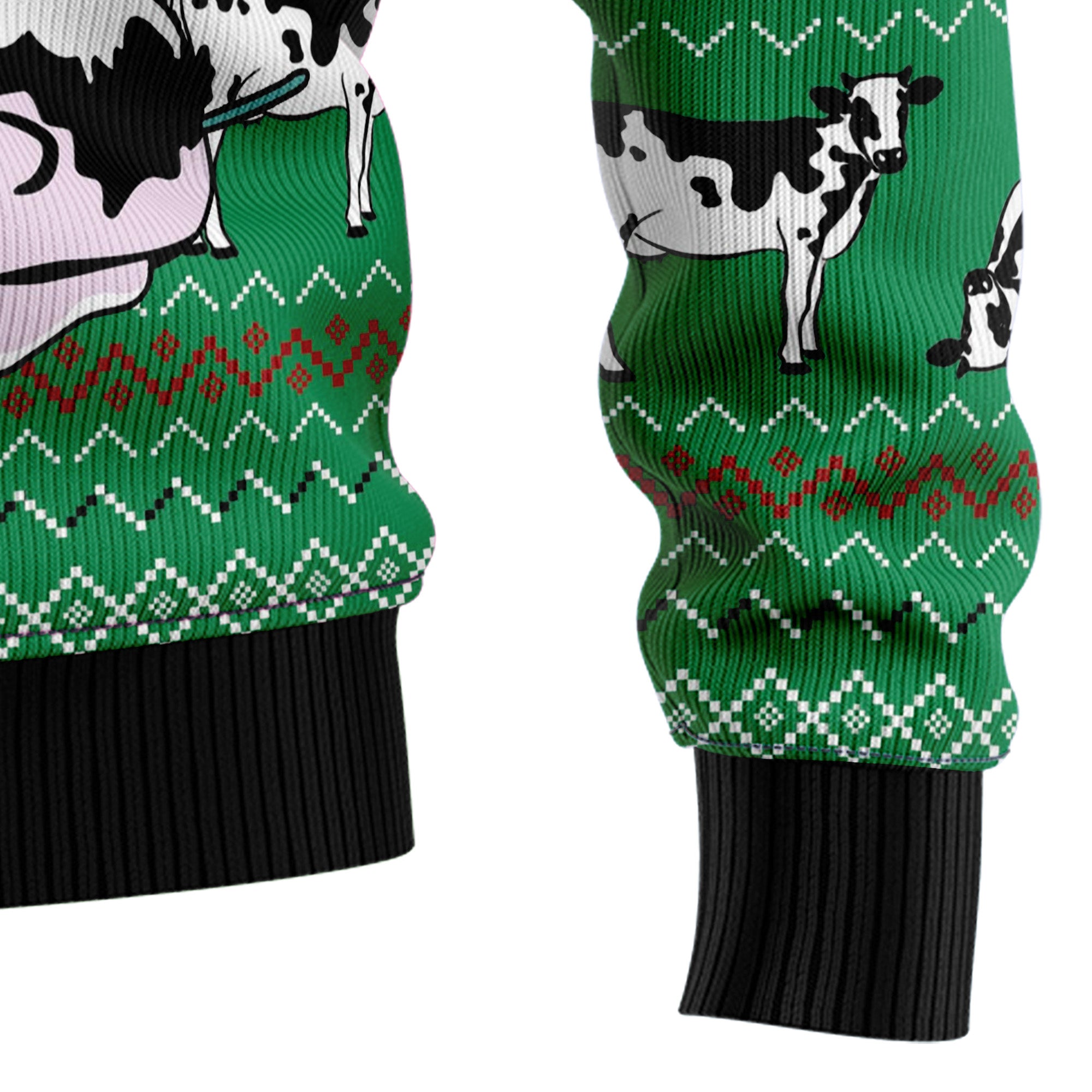 Funny Christmas Cow Ugly Christmas Sweater, Festive Holiday Party Outfit for Men and Women, Gift for Cow Lovers