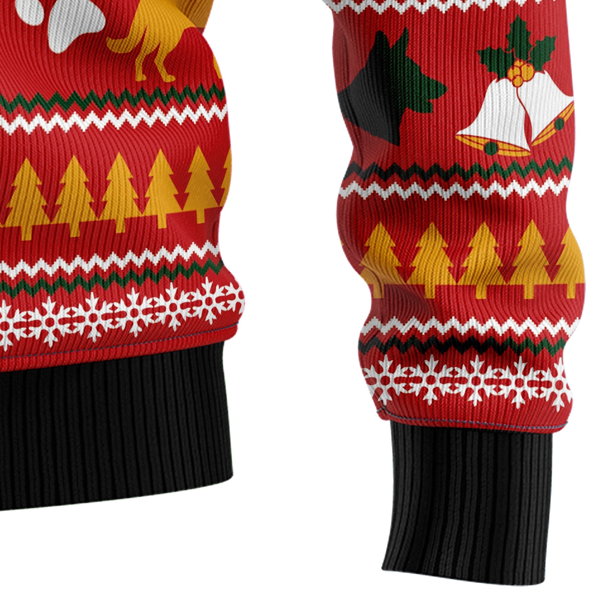German Shepherd Waiting For Christmas Ugly Christmas Sweater for Men Women, Holiday Party Outfit, Funny Xmas Gift