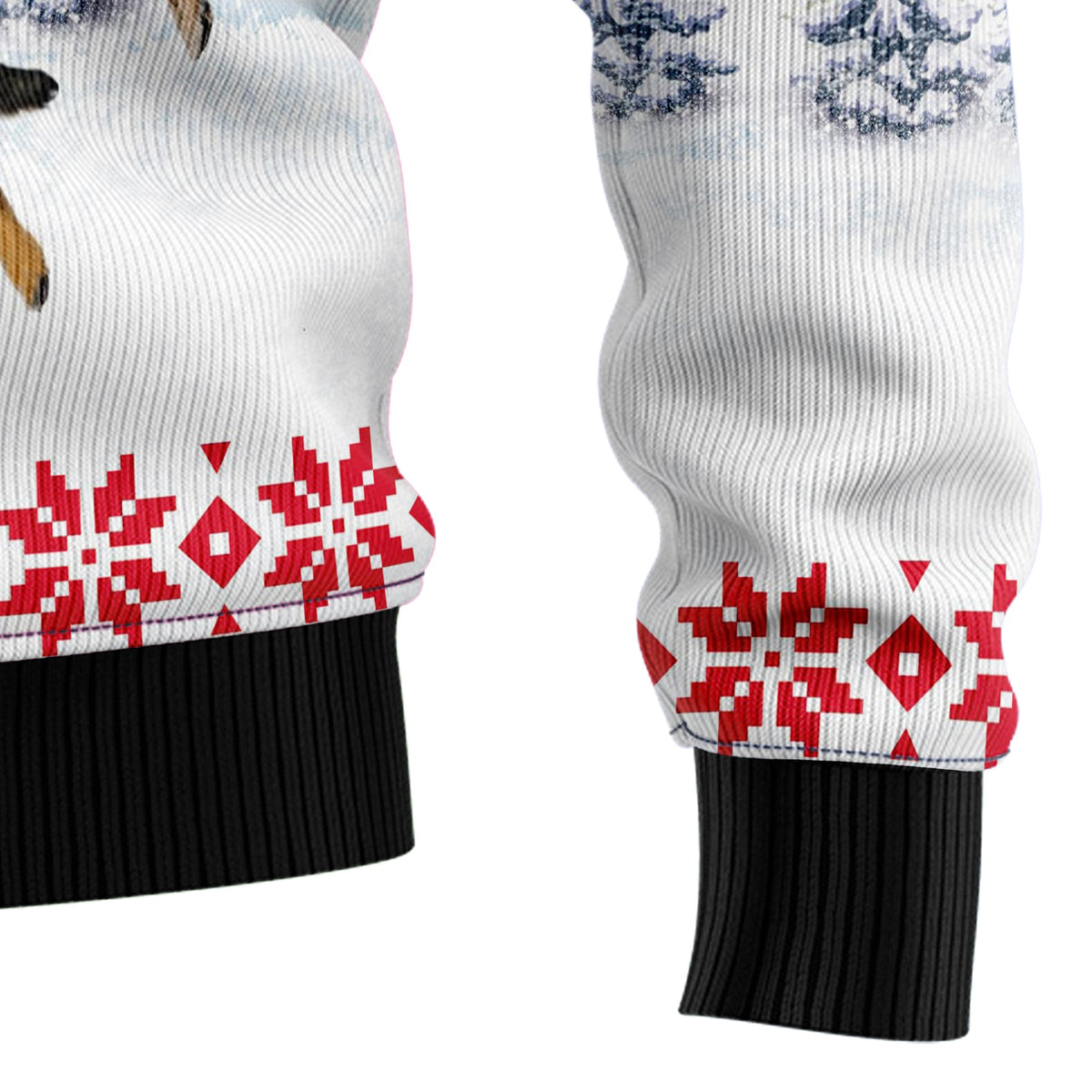 German Shepherd Santa Claus Ugly Christmas Sweater for Men Women, Funny Holiday Party Outfit, Festive Xmas Gift