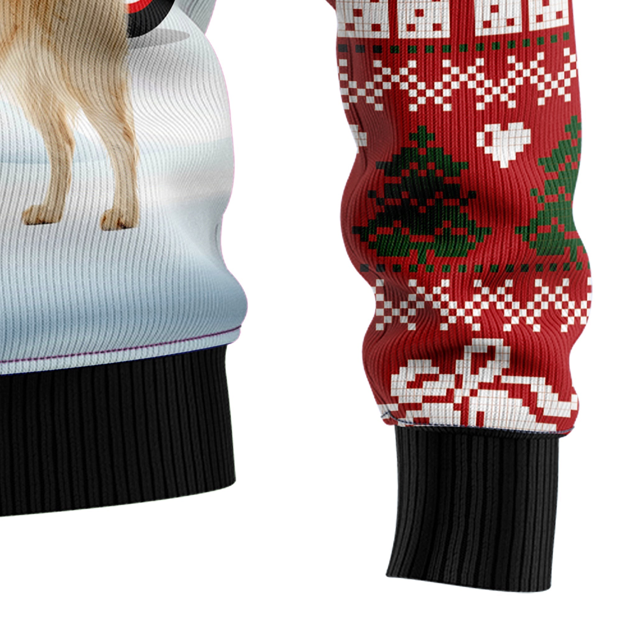 Golden Retriever Red Truck Ugly Christmas Sweater, Festive Xmas Party Sweater, Gift for Golden Retriever Lovers