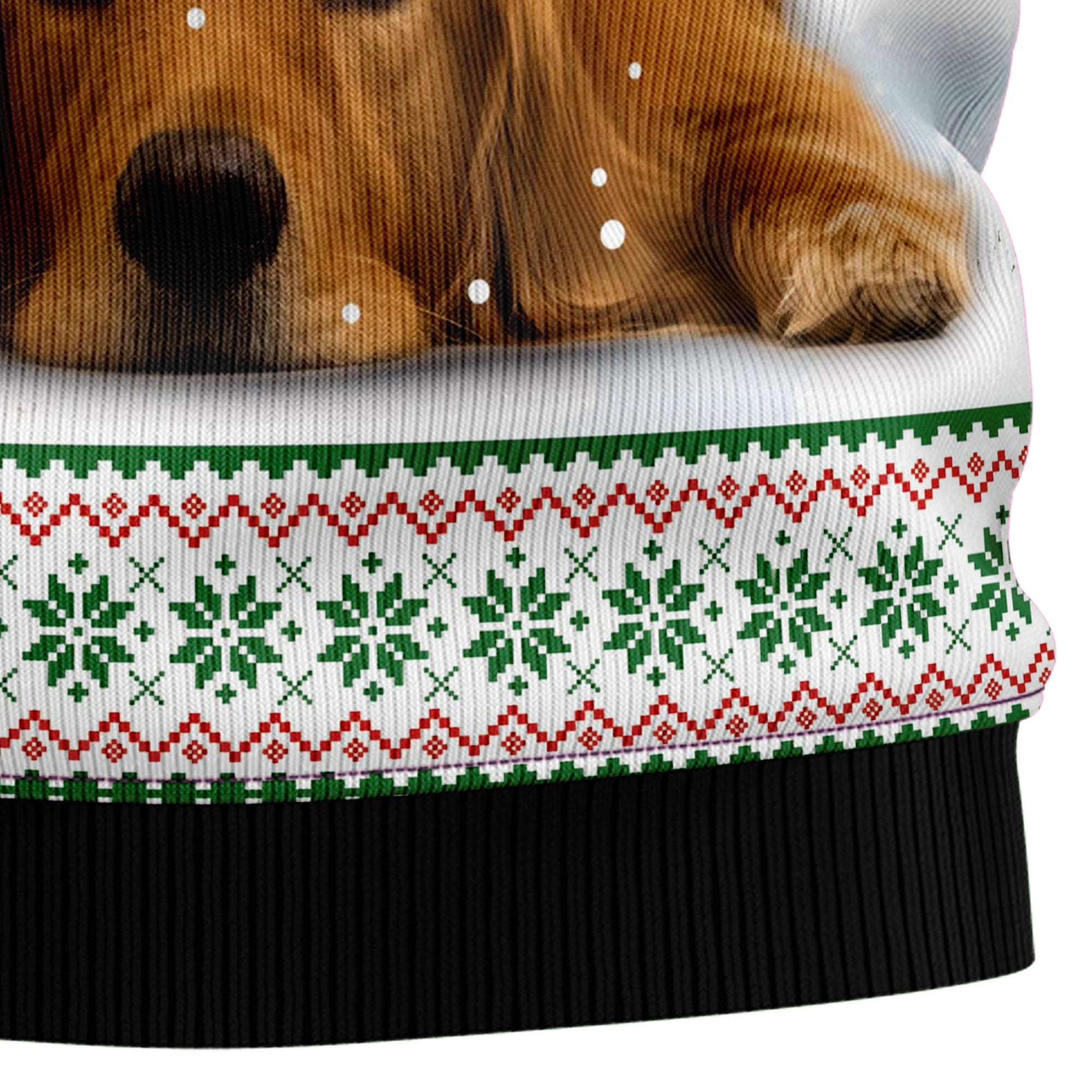 Dreaming Golden Retriever Under Snow Ugly Christmas Sweater, Funny Christmas Gift for Golden Retriever Lovers