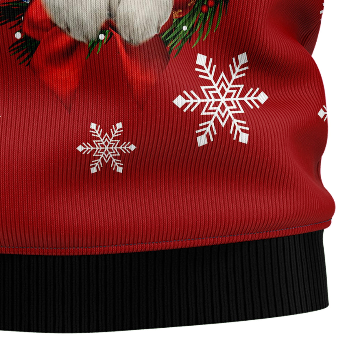 Golden Retriever Wearing Santa's Hat Ugly Christmas Sweater for Men Women, Funny Holiday Party Outfit, Festive Xmas Gift